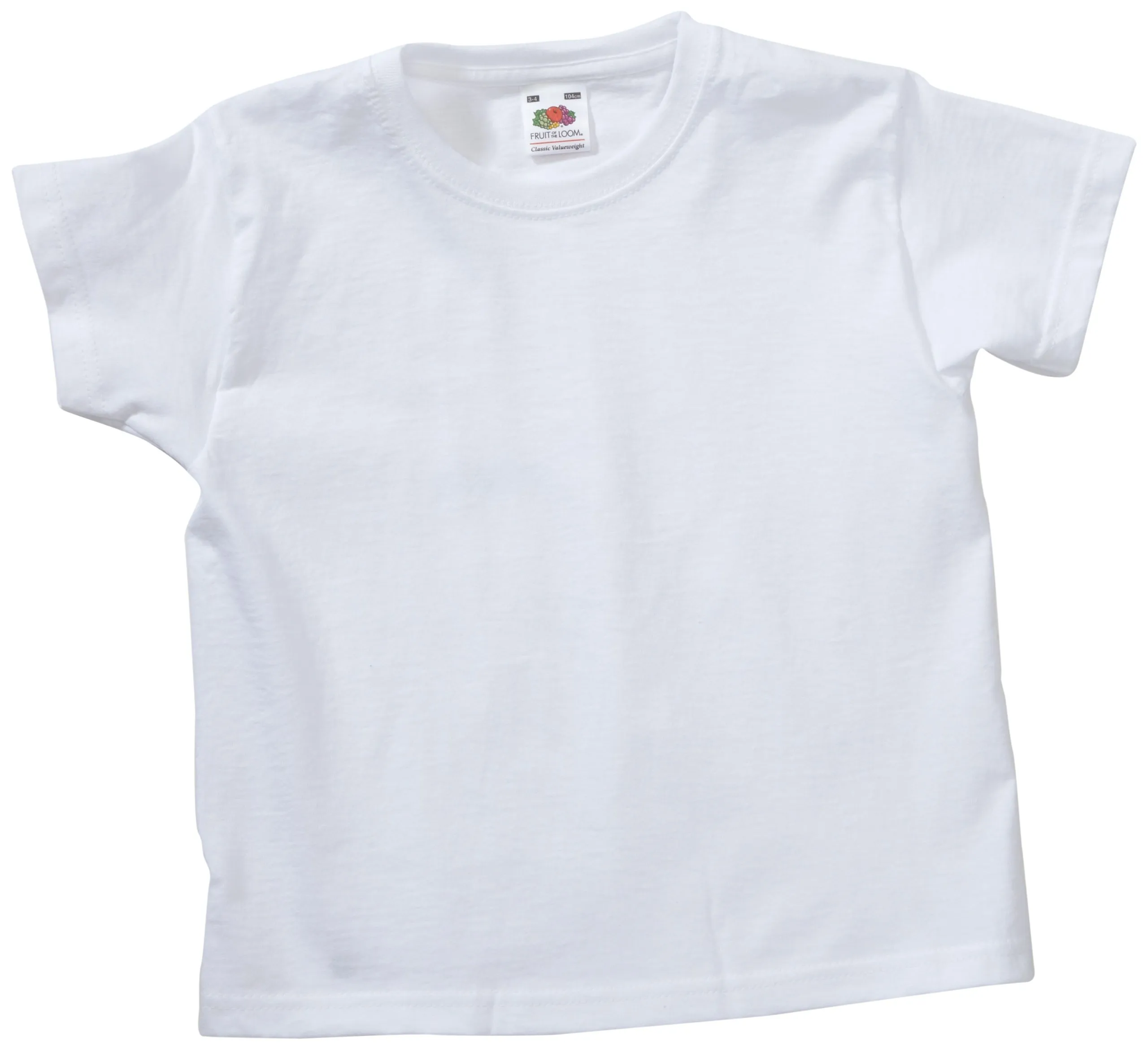 Fruit of the Loom Maglietta Manica Corta Bambini e Ragazzi, Bianco, 104 cm - immagine 1