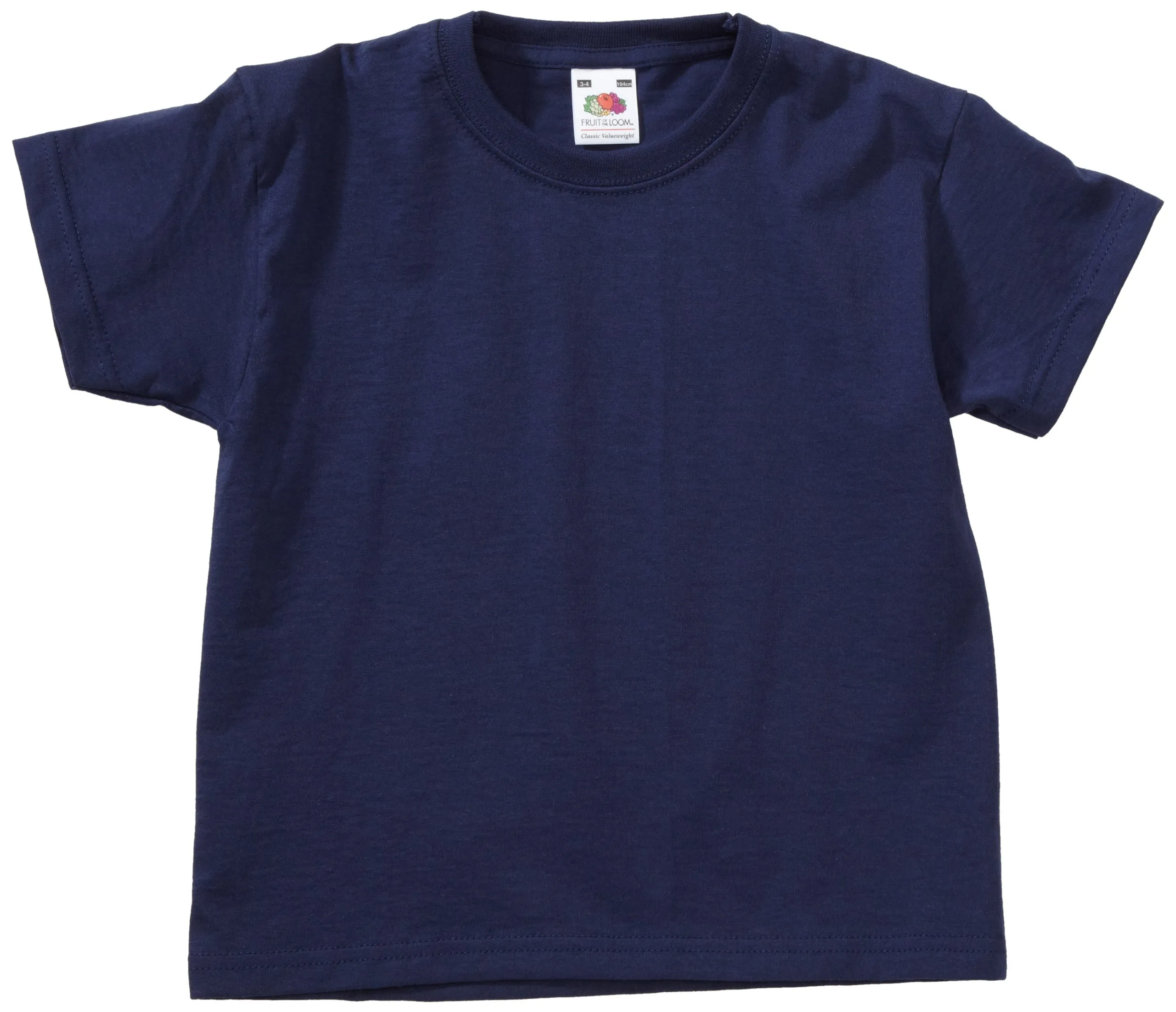 Fruit of the Loom Maglietta Manica Corta Bambini e Ragazzi, Blu (Navy 32), 164 cm - immagine 1