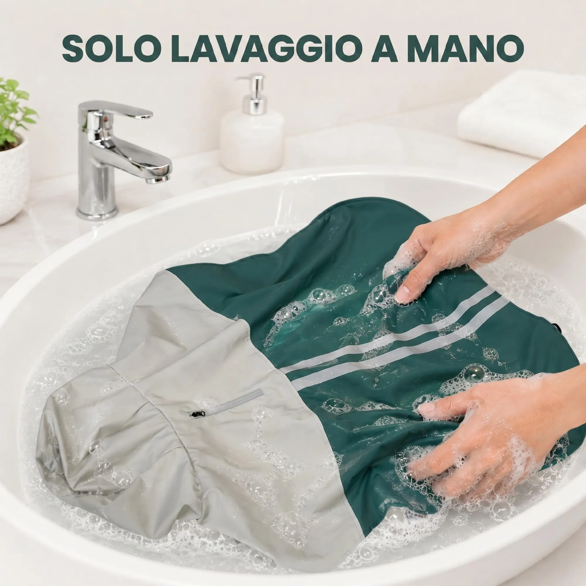 PawHut Impermeabile per Cani di Taglia Gigante 30-40kg con Cappuccio, Verde - immagine 8