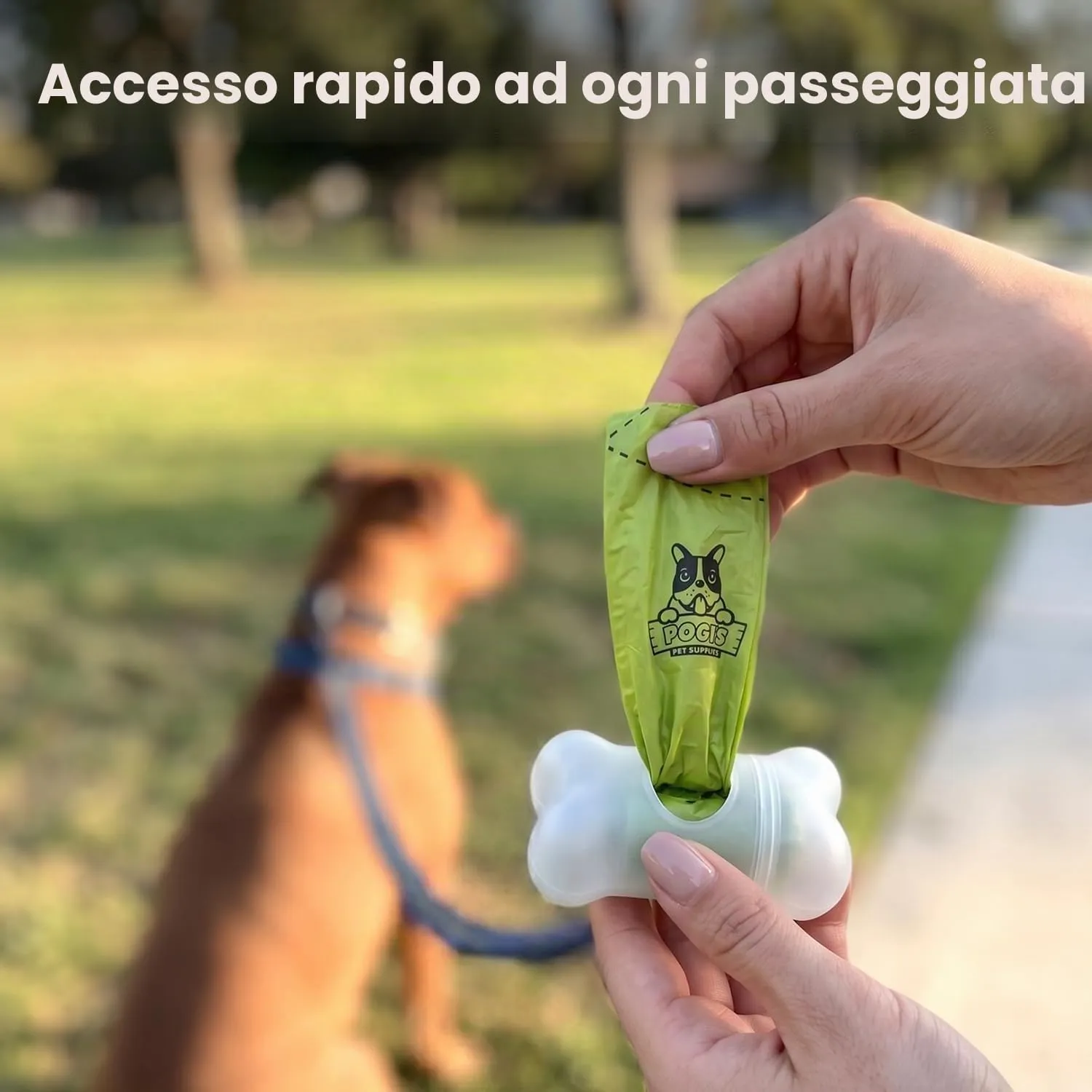 Pogi's Pet Supplies Sacchetti per Cani Senza Profumo, 750 Pezzi con 2 Dispenser - immagine 7