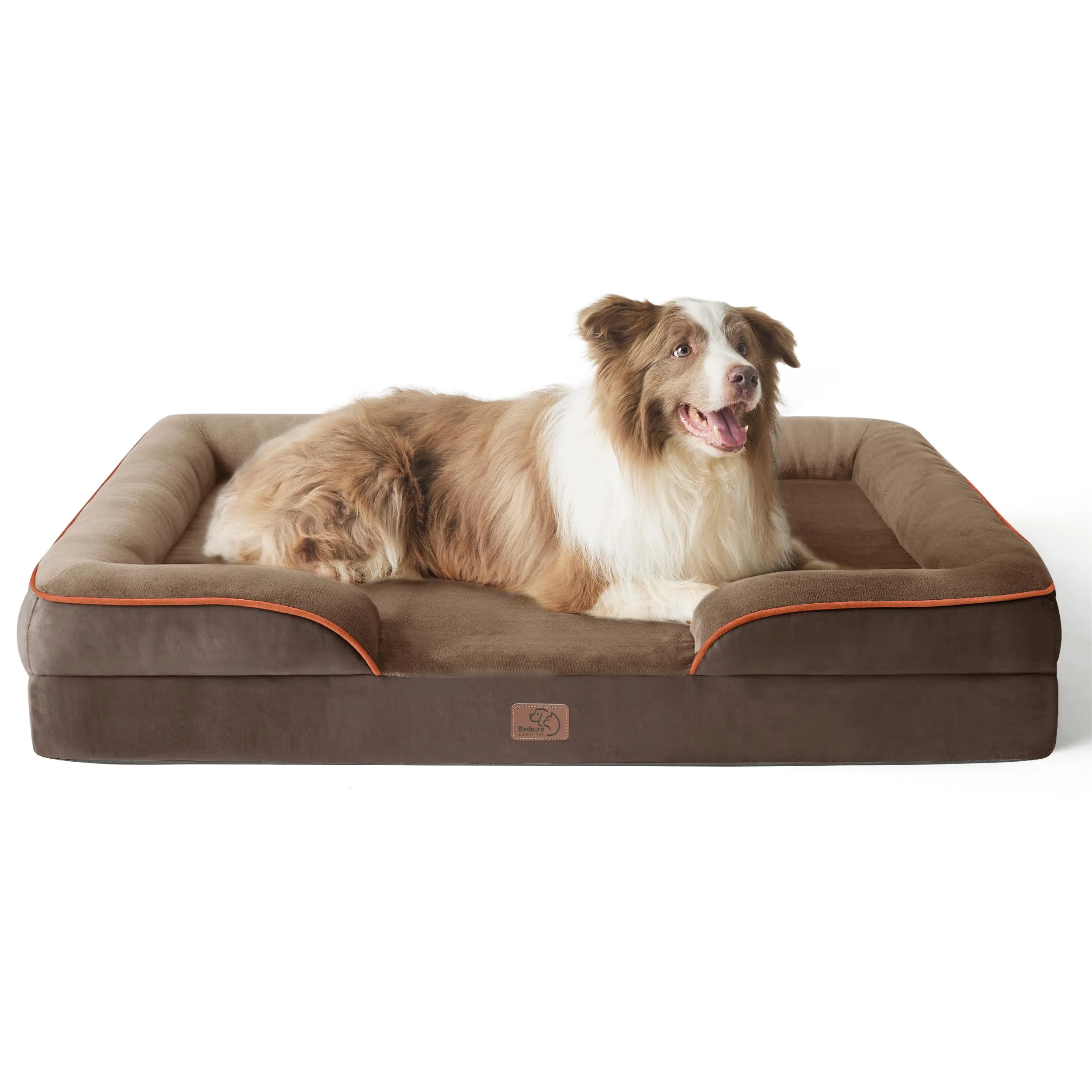 Bedsure Cuccia Ortopedica Lavabile per Cani Grandi, 97x71cm, Marrone - immagine 1
