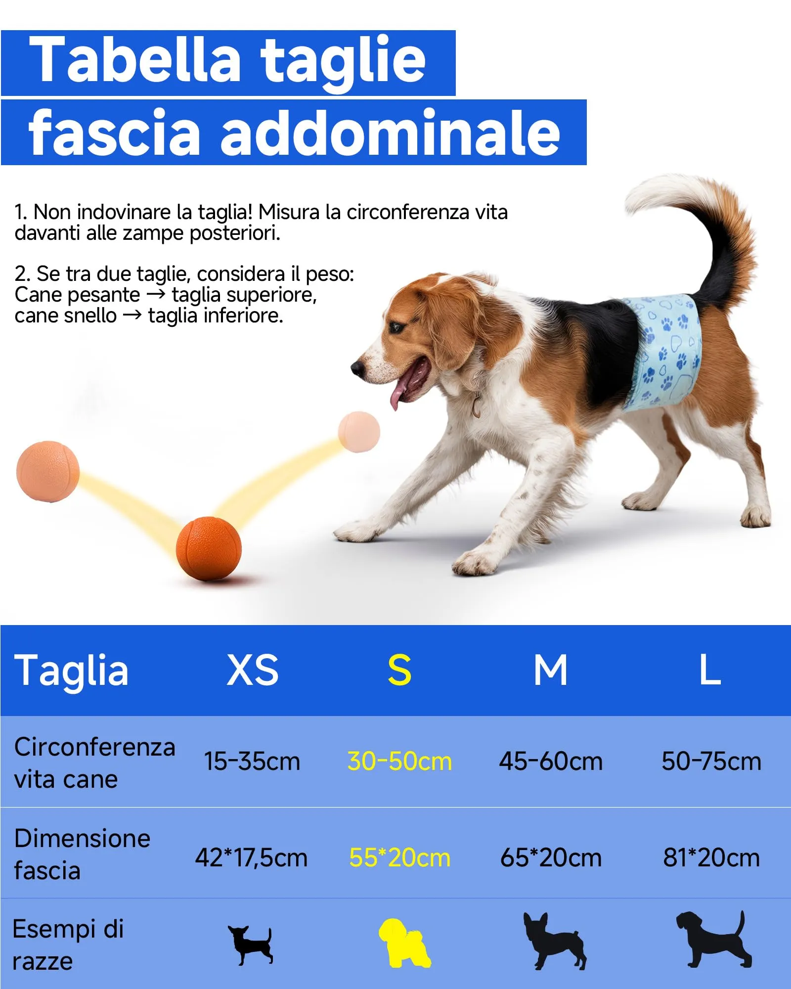 Flying Paws Pannolini per Cani, S, 52 Pezzi con Indicatore di Umido e Protezione Antifughe - immagine 4