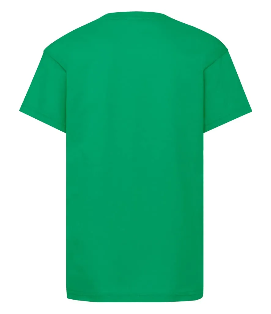 Fruit of the Loom Valueweight Maglietta da bambino, Verde, 140 cm - immagine 2
