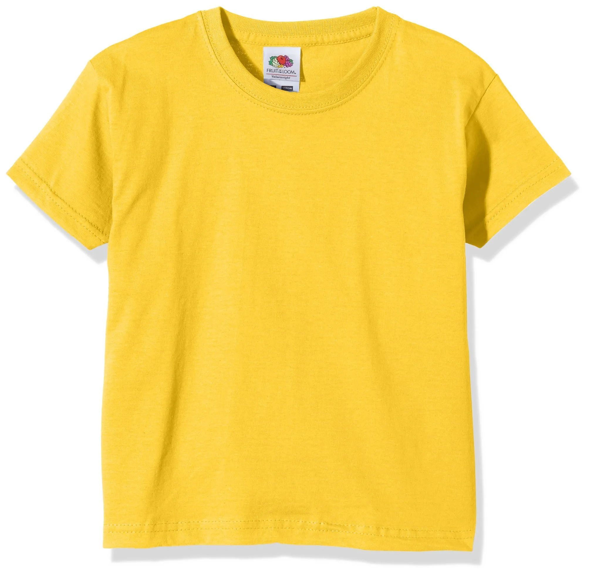 Fruit of the Loom Bambino T-shirt, Amarillo Sunflower Yellow, XXXS - immagine 1
