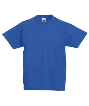 Fruit of the Loom Valueweight Maglietta per Bambini, Royal Blue, 104 EU, 3 Anni - immagine 2