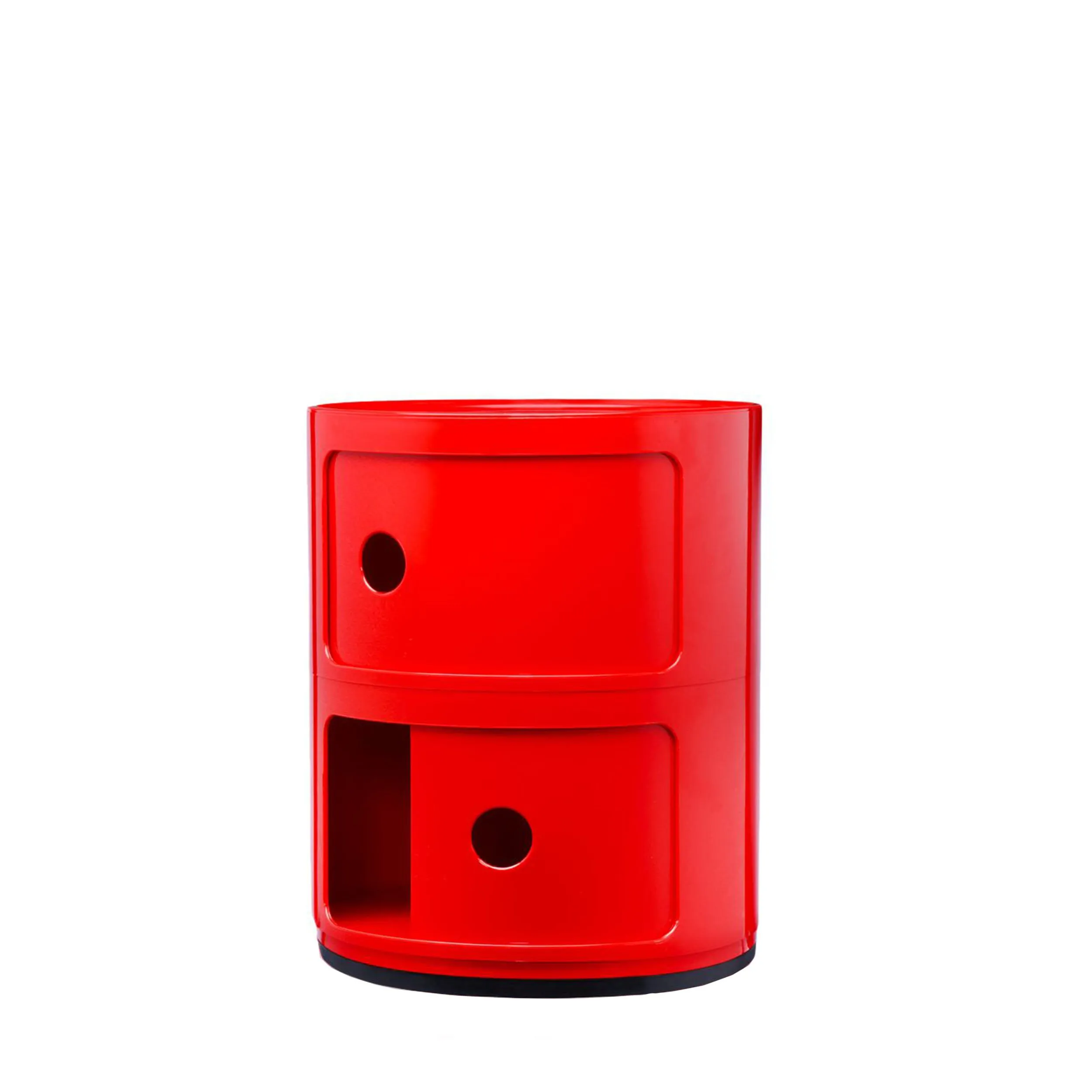 Kartell Componibili Contenitore 2 elementi, Rosso, Base tonda - immagine 4