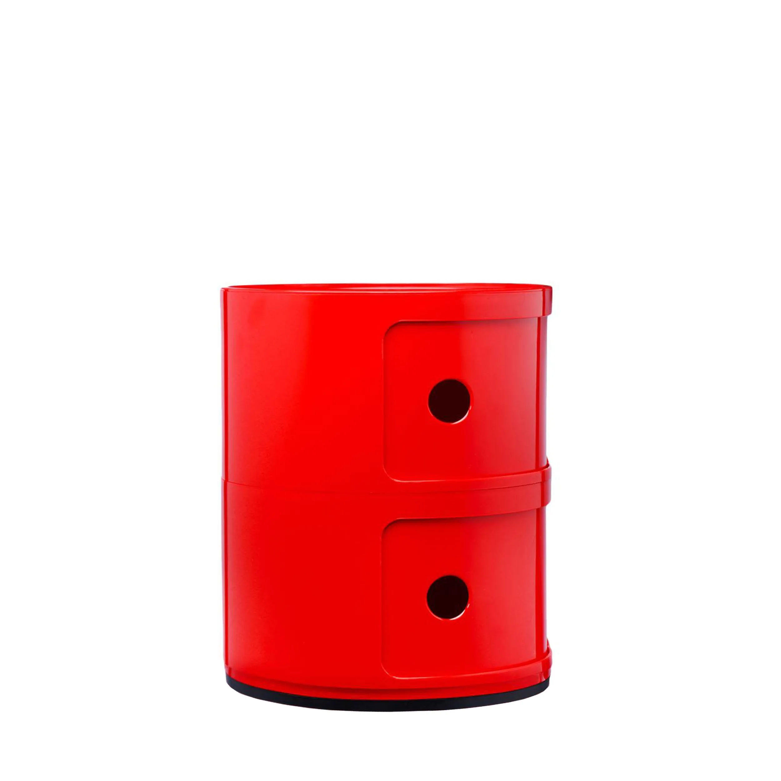 Kartell Componibili Contenitore 2 elementi, Rosso, Base tonda - immagine 5