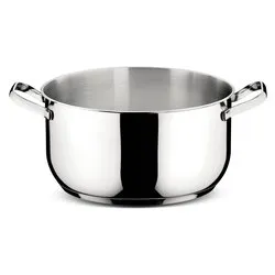 Lagostina Sfiziosa Casseruola Fonda, 22 cm, 4.56 Litri, Acciaio Inossidabile, Grigio - immagine 1