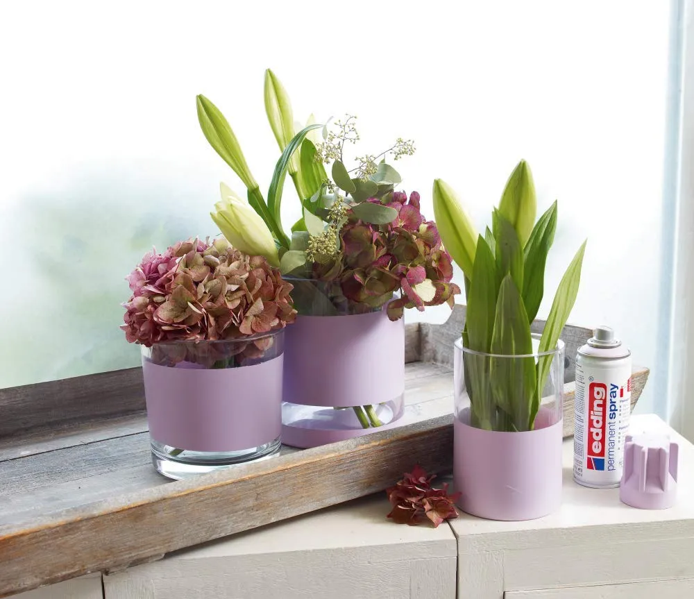 Edding 5200 Spray Permanente, Lavanda Chiara Opaco, 200 ml - immagine 2