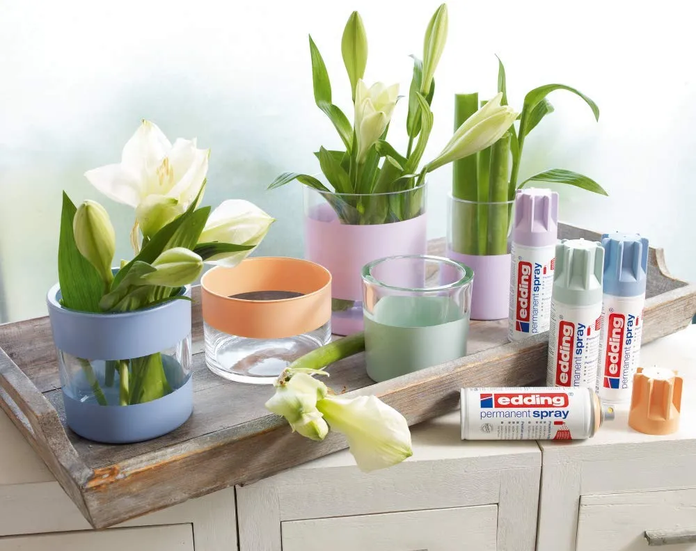 Edding 5200 Spray Permanente, Lavanda Chiara Opaco, 200 ml - immagine 3