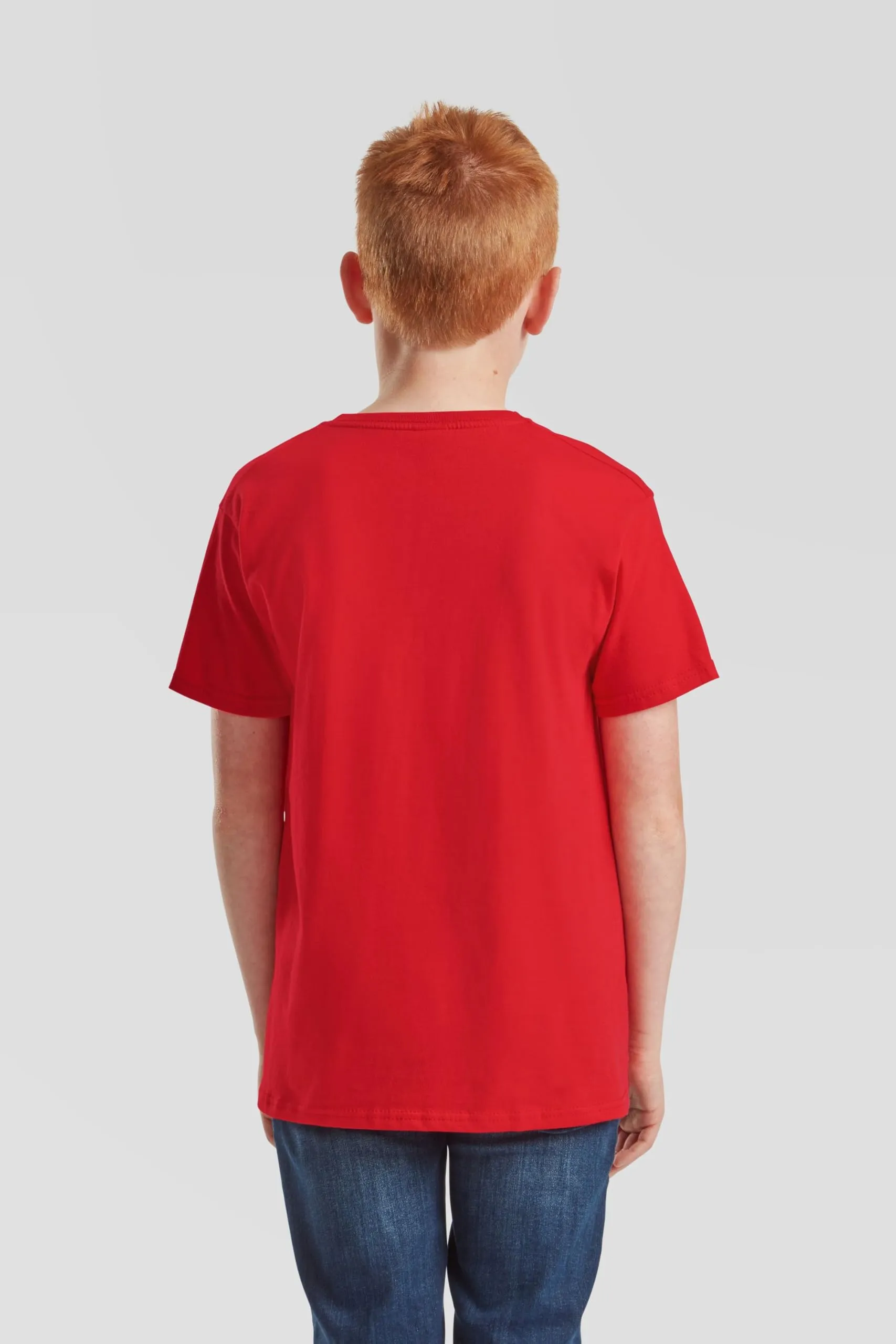 Fruit of the Loom Value T-Shirt, Rosso, 7-8 Years, Unisex - immagine 5