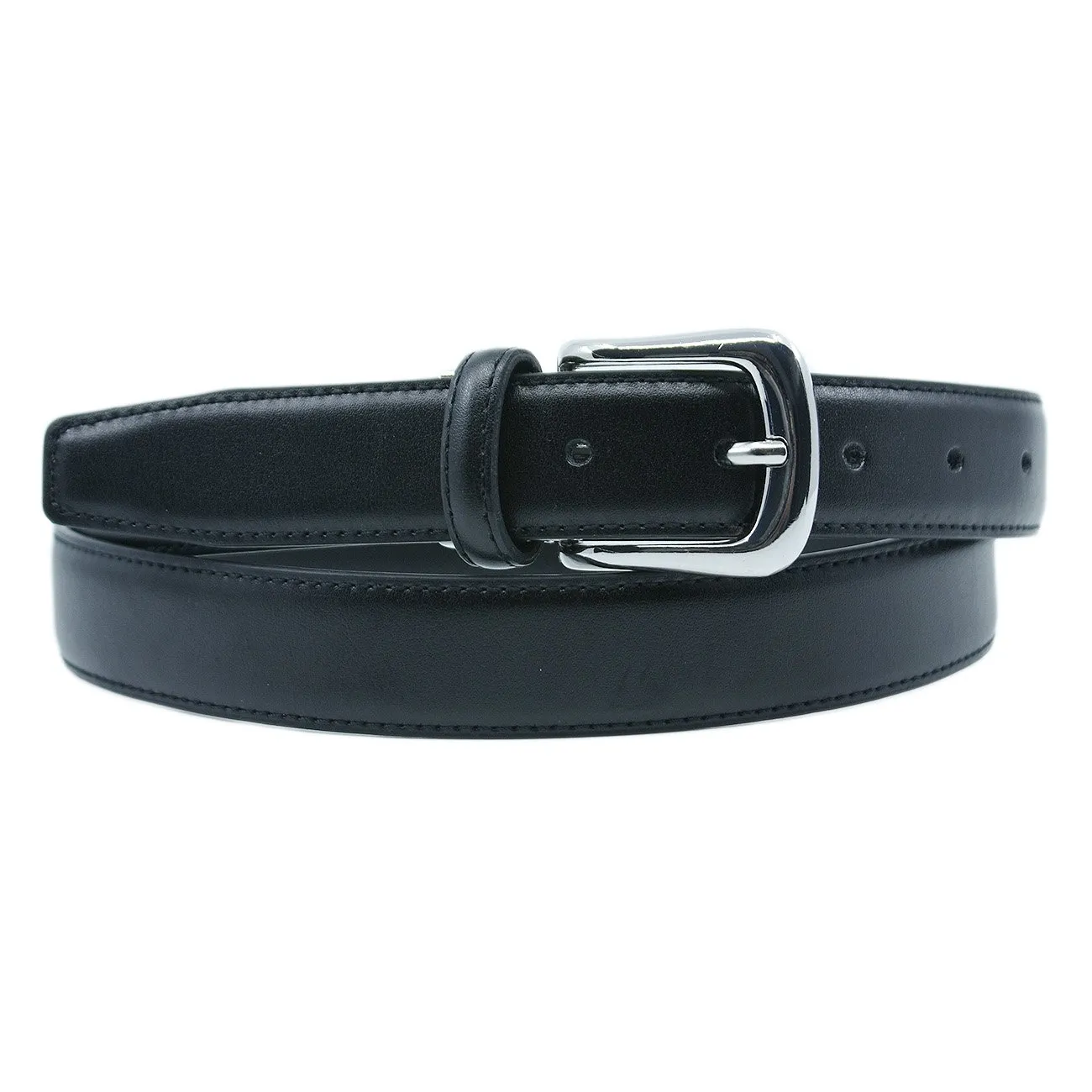 YEHMAN Cintura Classica in Crosta di Pelle Bovina, 3 cm x 120 cm, Nero - immagine 2