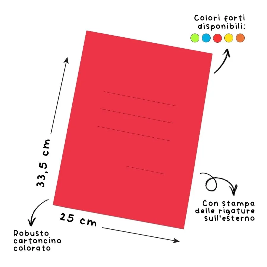 Blasetti Cartex Cartelline 3 Lembi A4 200gr Rossa 25pz - immagine 3