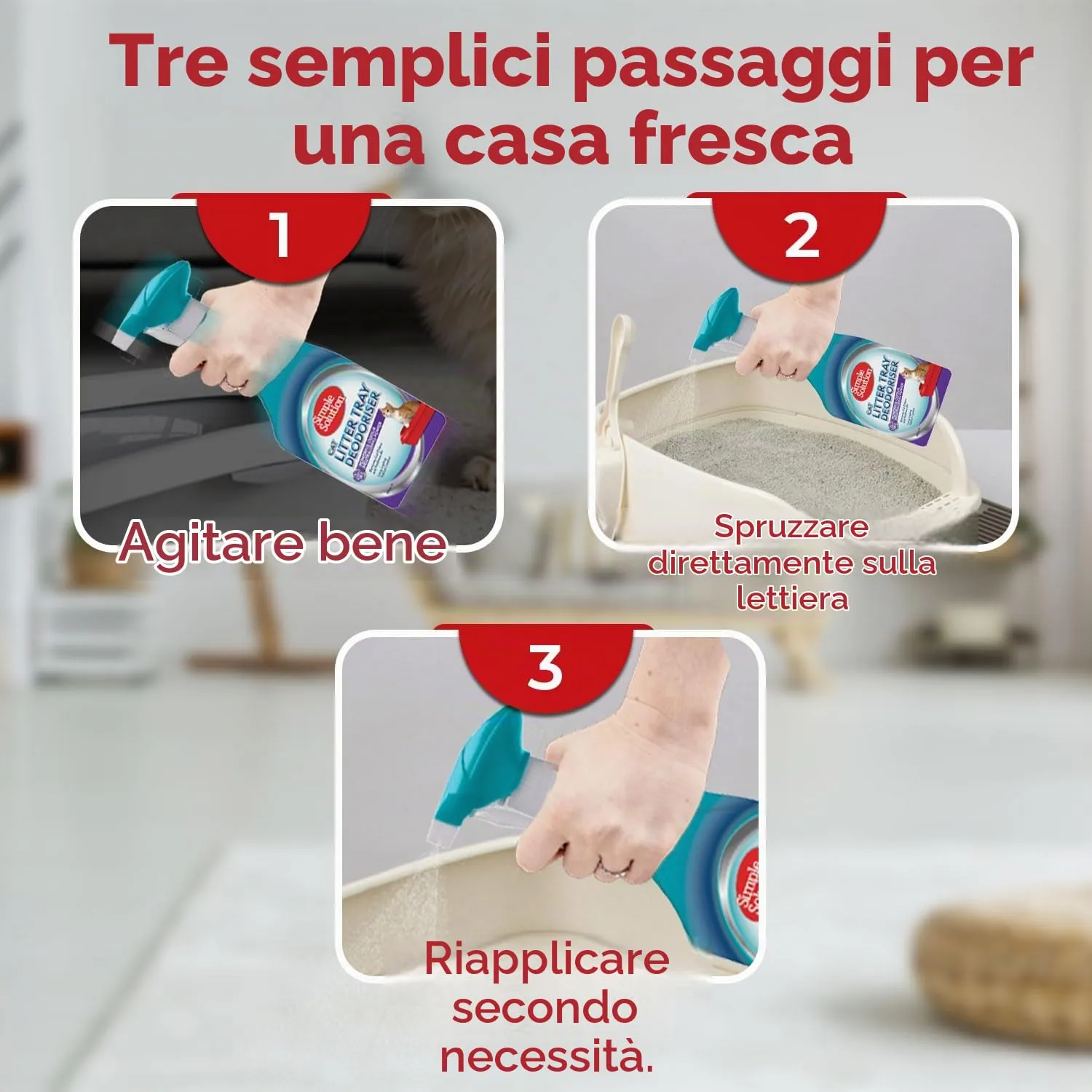 Simple Solution Eliminatore Odori Lettiera Gatto Enzimatico 500 ml - immagine 4