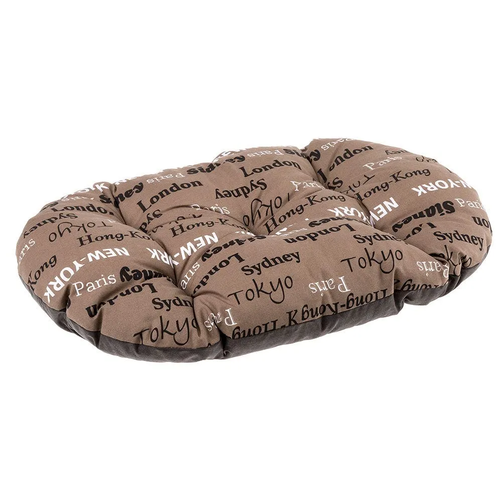 Ferplast Relax Cuscino per Cani e Gatti, 100 x 63 cm, Marrone - immagine 1
