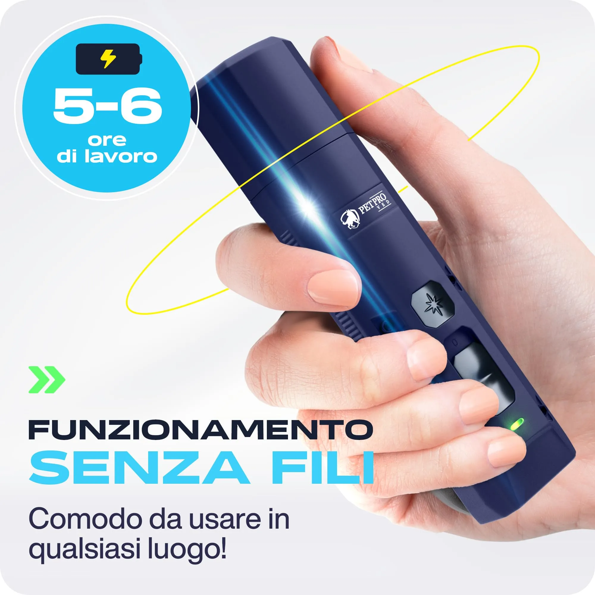PETPROVED Tagliaunghie Elettrico per Cani, Silenzioso (Blu) - immagine 5