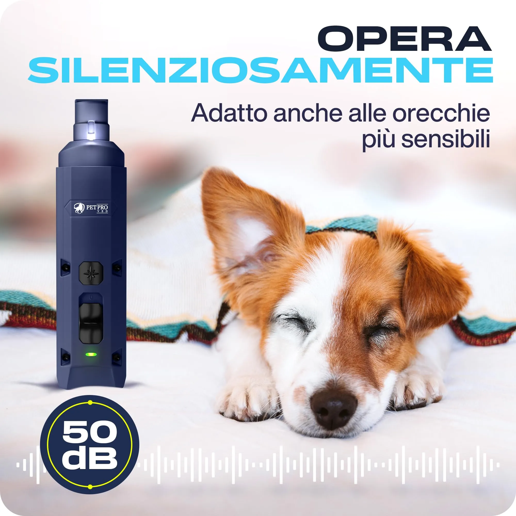PETPROVED Tagliaunghie Elettrico per Cani, Silenzioso (Blu) - immagine 7