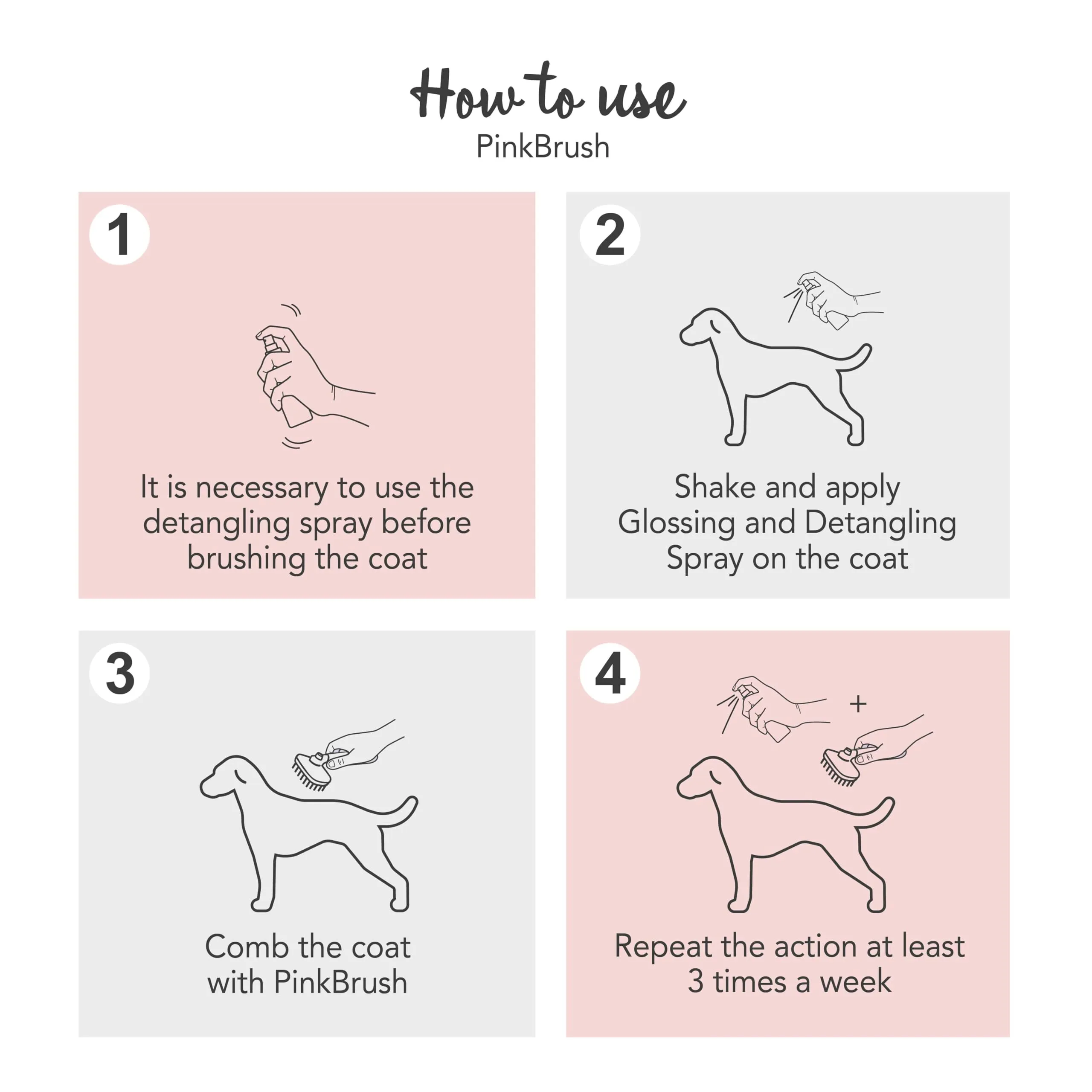 Yuup Pinkbrush Cardatore Professionale per Cani e Gatti - immagine 3