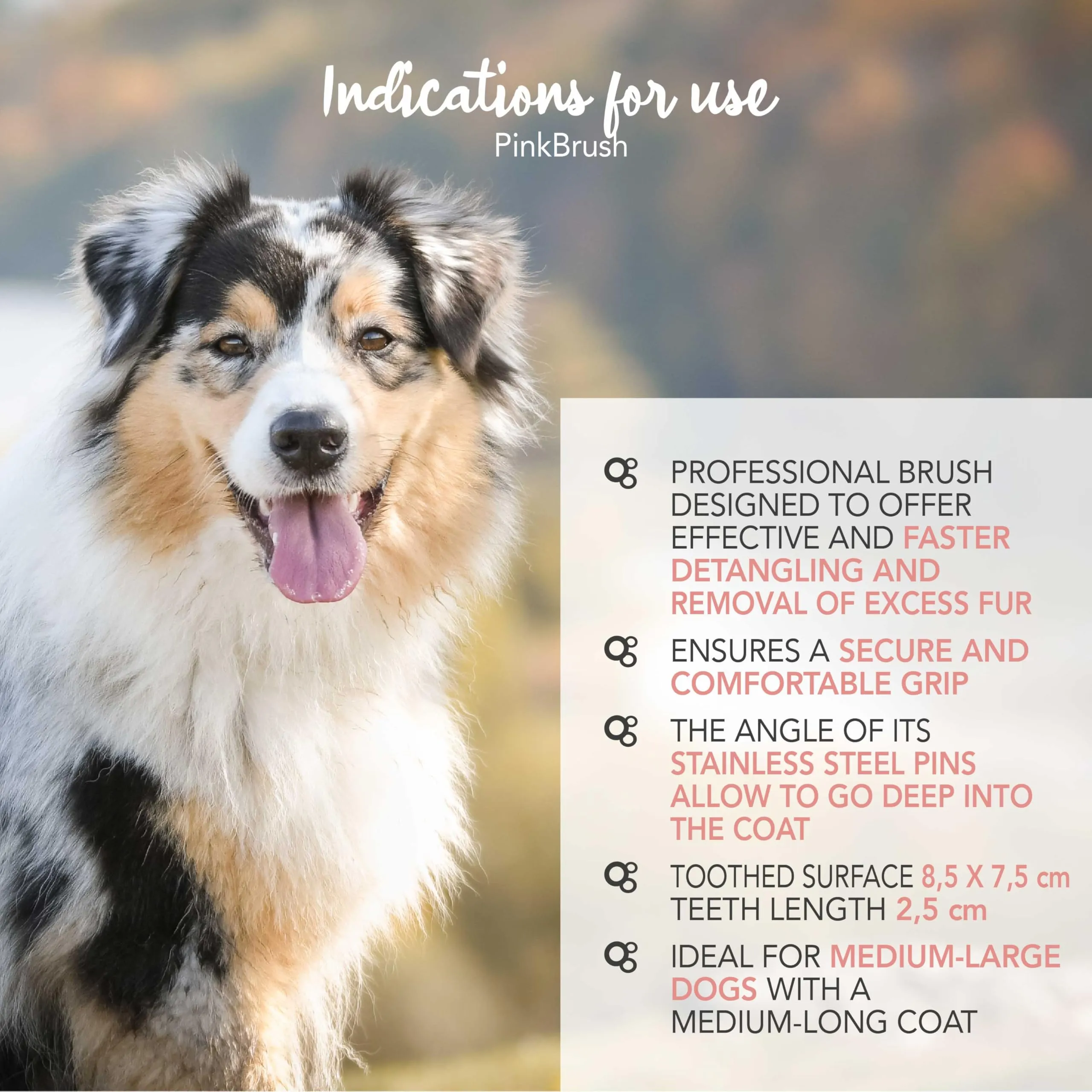 Yuup Pinkbrush Cardatore Professionale per Cani e Gatti - immagine 4