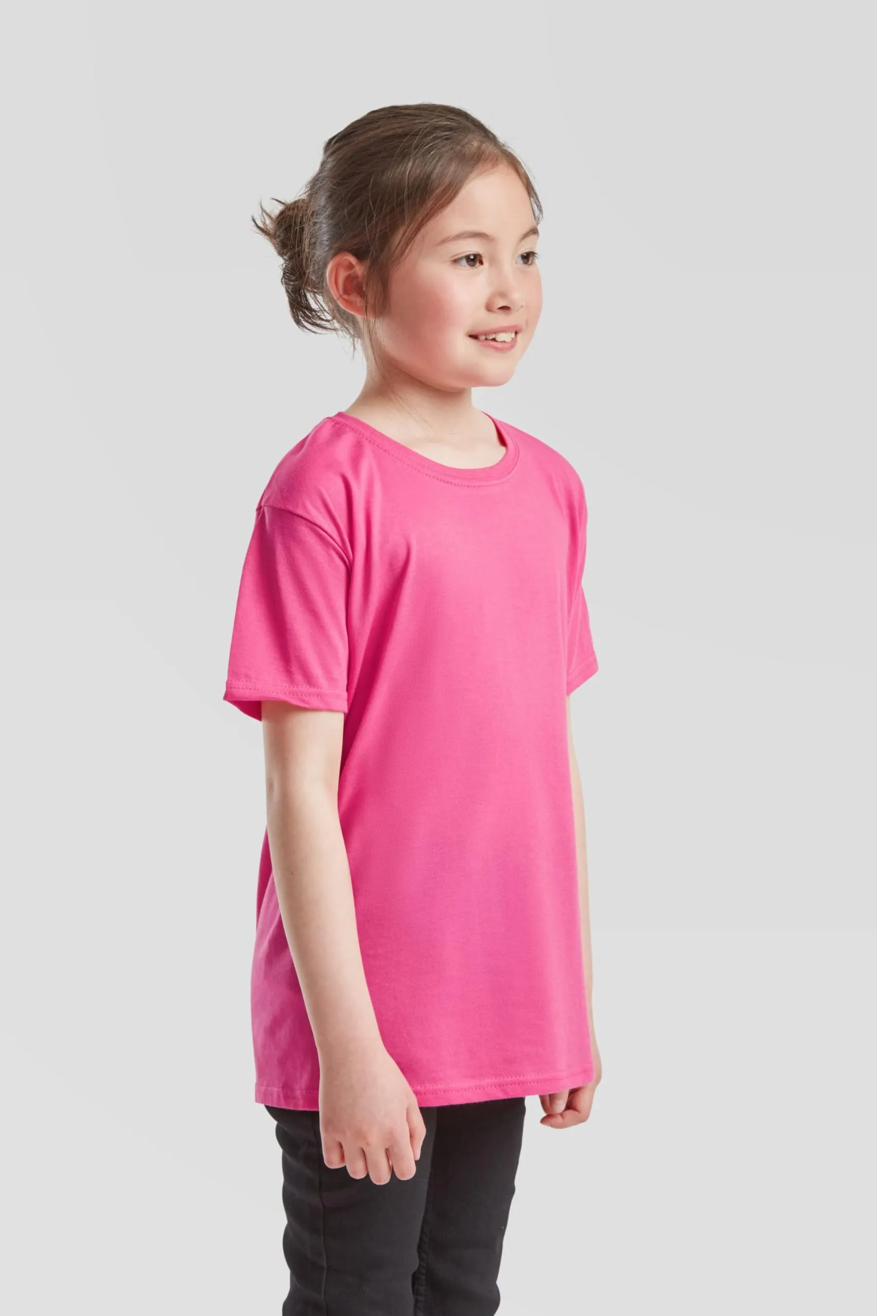 Fruit of the Loom Maglietta 1097 - 3-4 anni - Fucsia - immagine 4