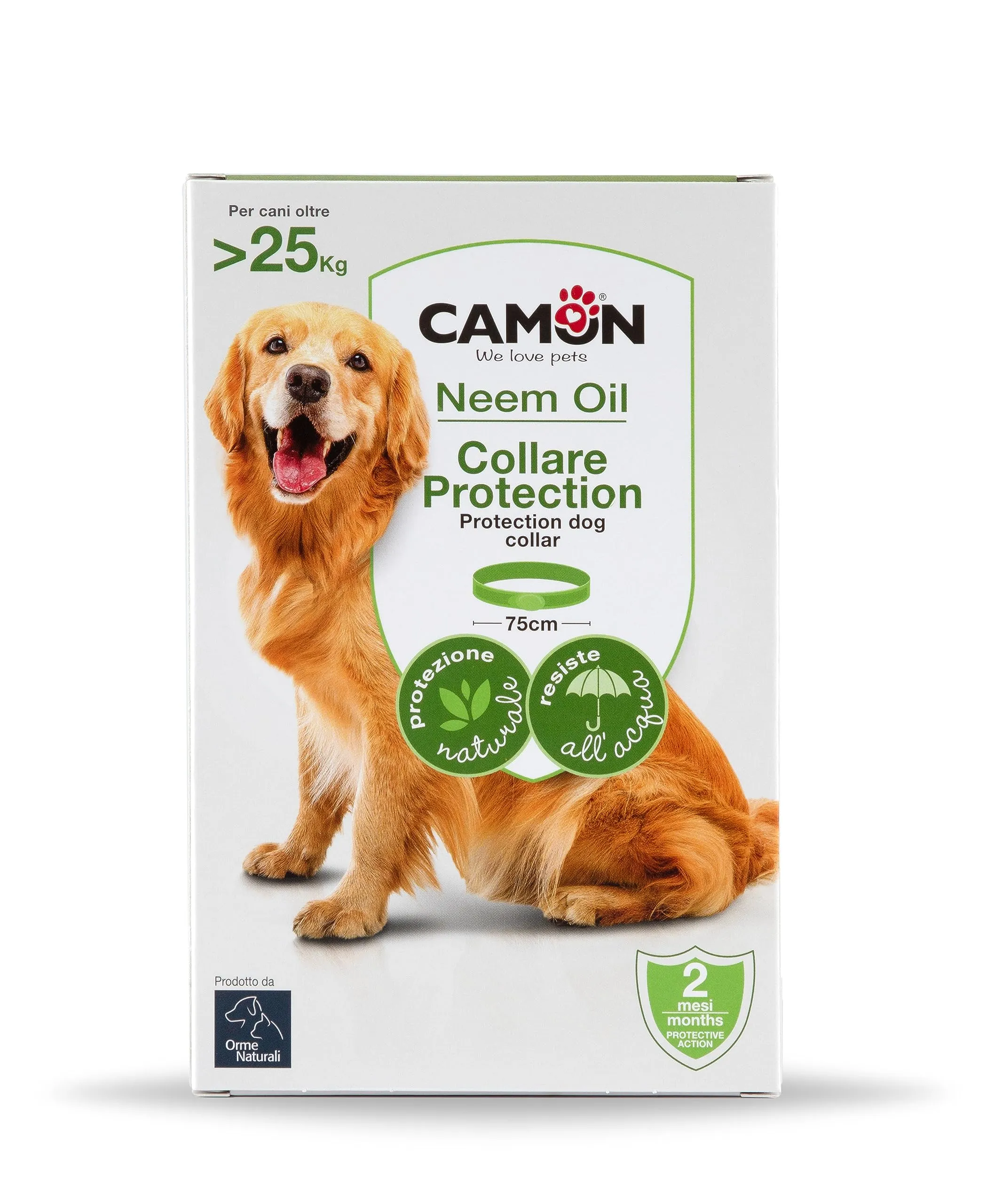 Camon Collare Protettivo per Cani con Olio di Neem e Geraniolo, 75cm - immagine 1