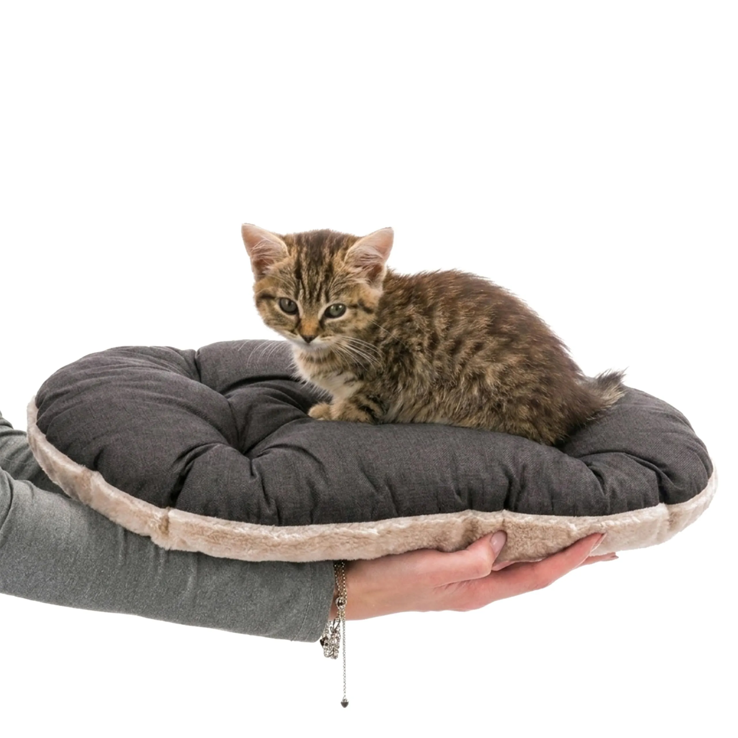 Ferplast Relax Cuscino per cani e gatti, 43 x 30 cm, Marrone e Bianco - immagine 4
