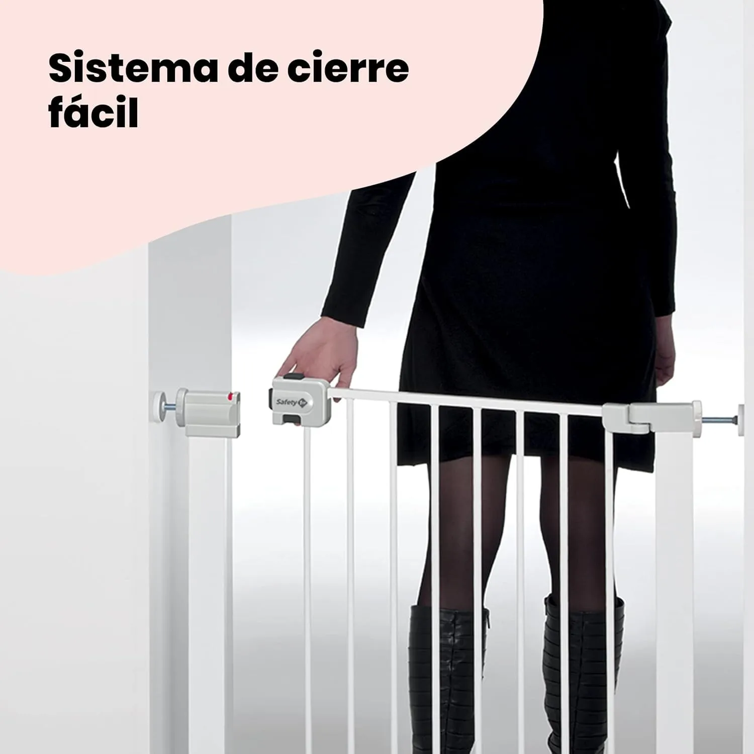 Safety 1st Secure Tech Cancelletto di Sicurezza in Metallo, 73-80 cm, Bianco - immagine 2