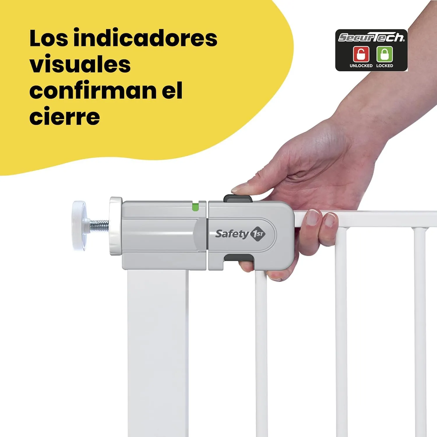 Safety 1st Secure Tech Cancelletto di Sicurezza in Metallo, 73-80 cm, Bianco - immagine 7