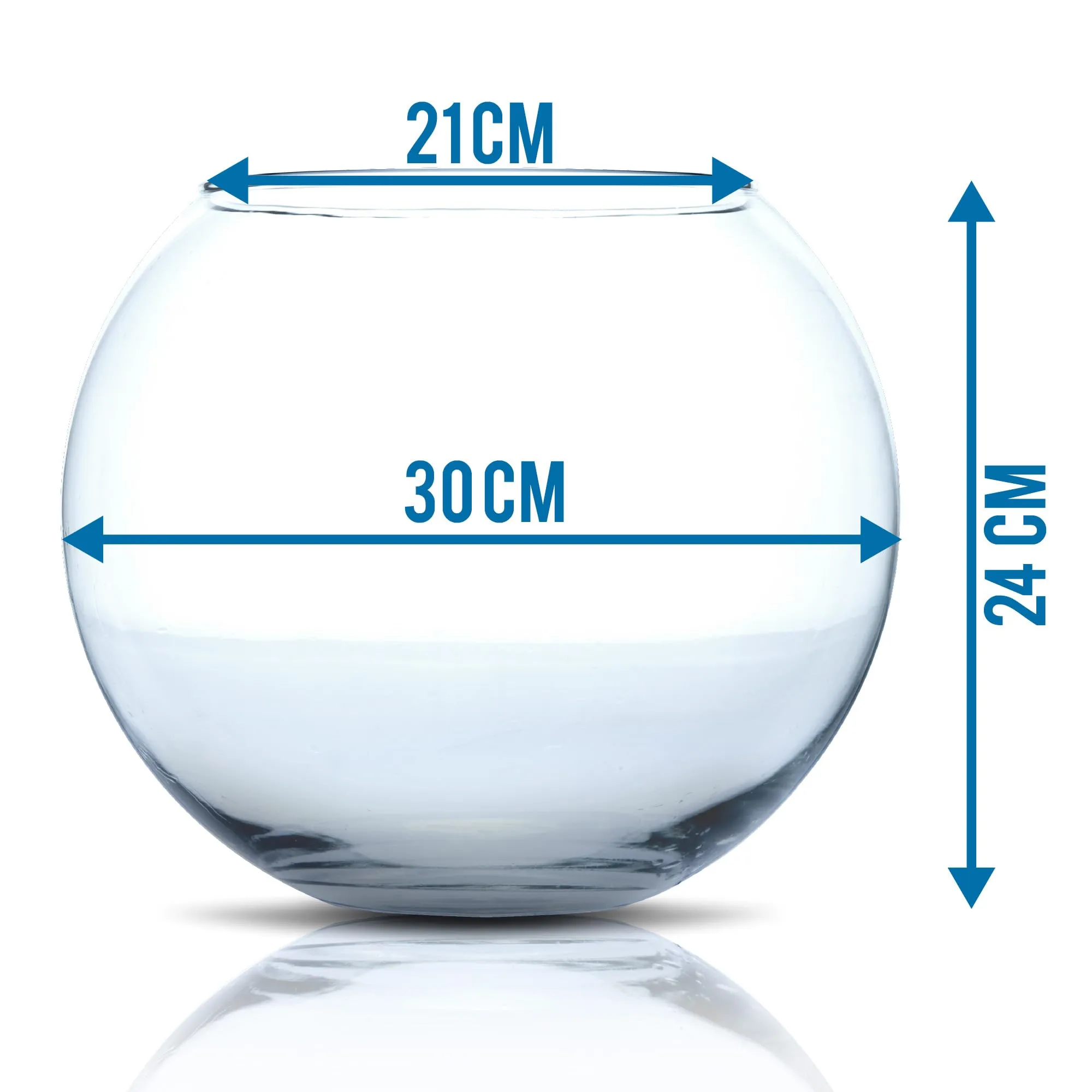 Amtra Crystal Globe Boccia per pesci in vetro trasparente, 30 cm - immagine 2