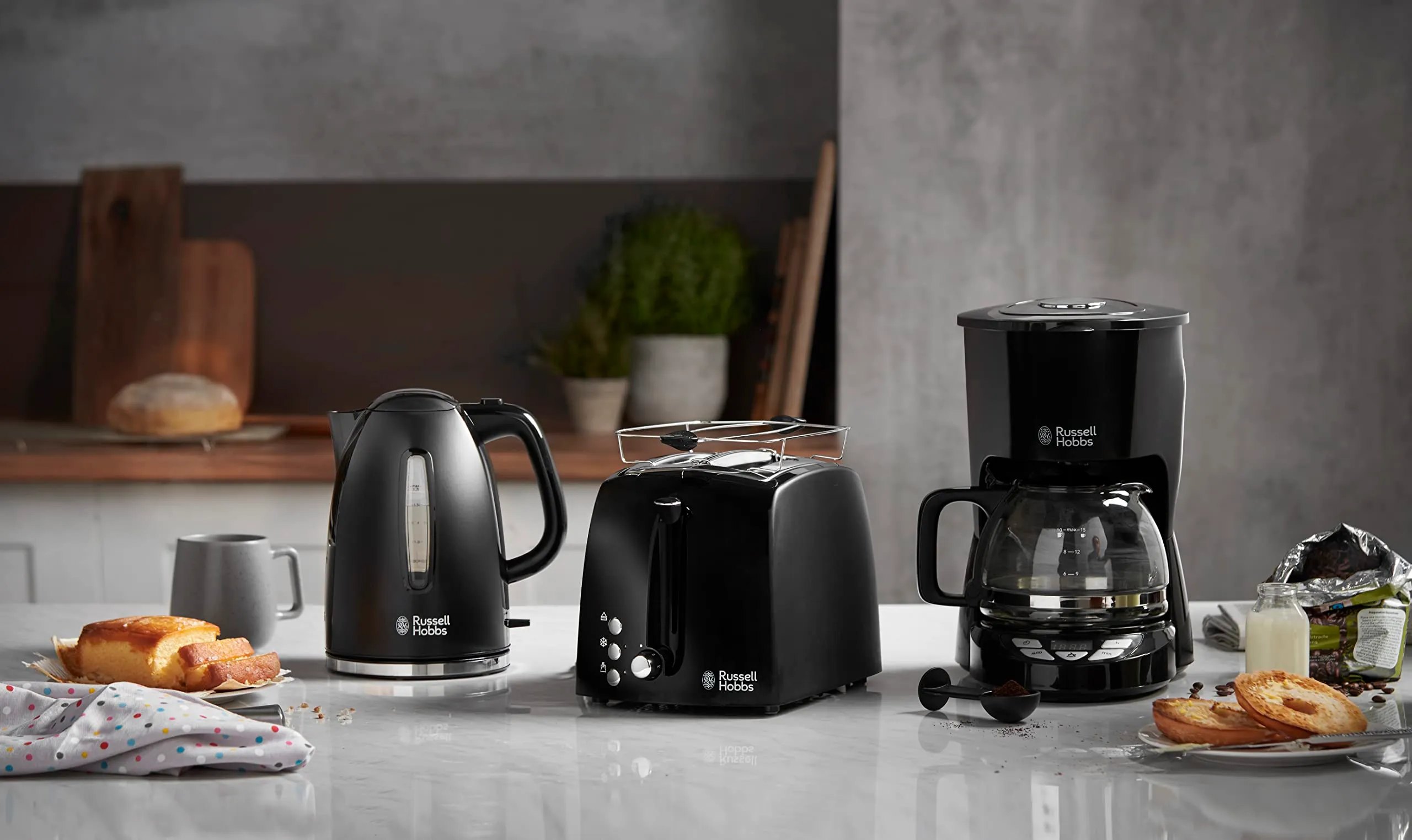 Russell Hobbs Macchina Caffè Americano TexturePlus 22620-56, Caraffa in Vetro da 1.25 L - immagine 2