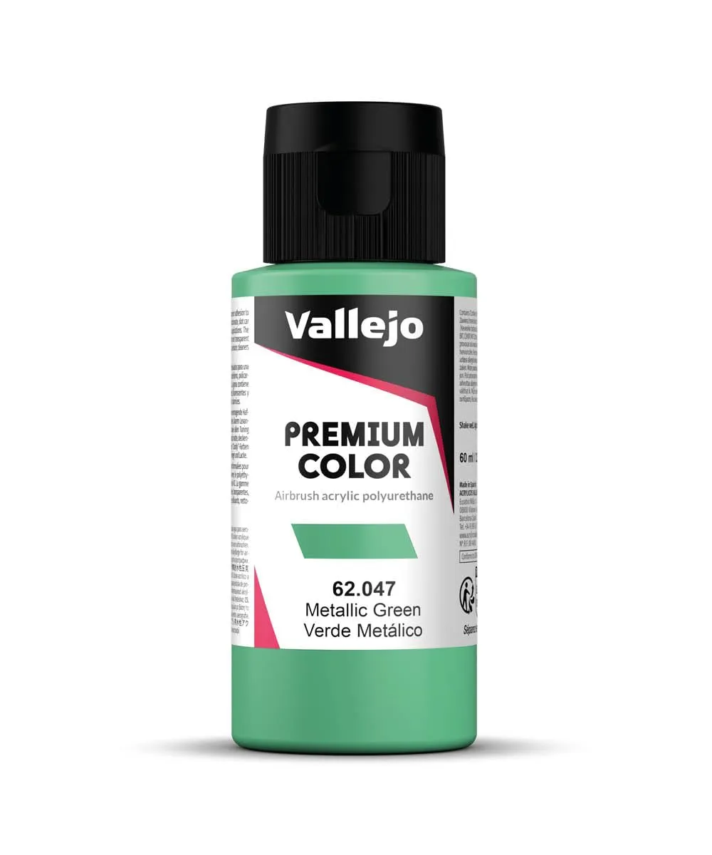 Vallejo 62047 Colore Acrilico per Aerografia, Metallic Green, 60 ml - immagine 1