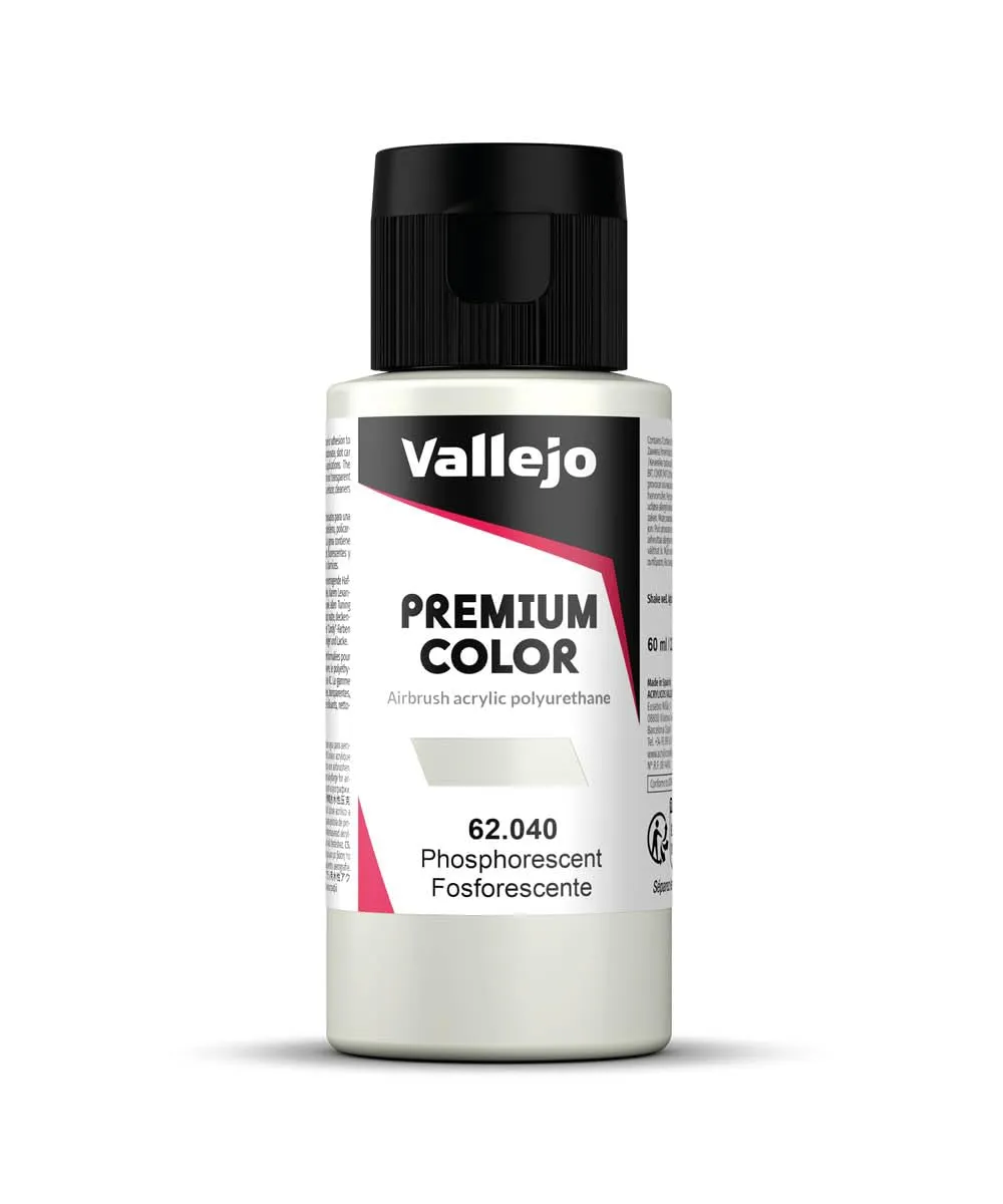 Vallejo 62040 Colore Acrilico Per Aerografia, Grigio Fosforescente, 60 ml - immagine 1