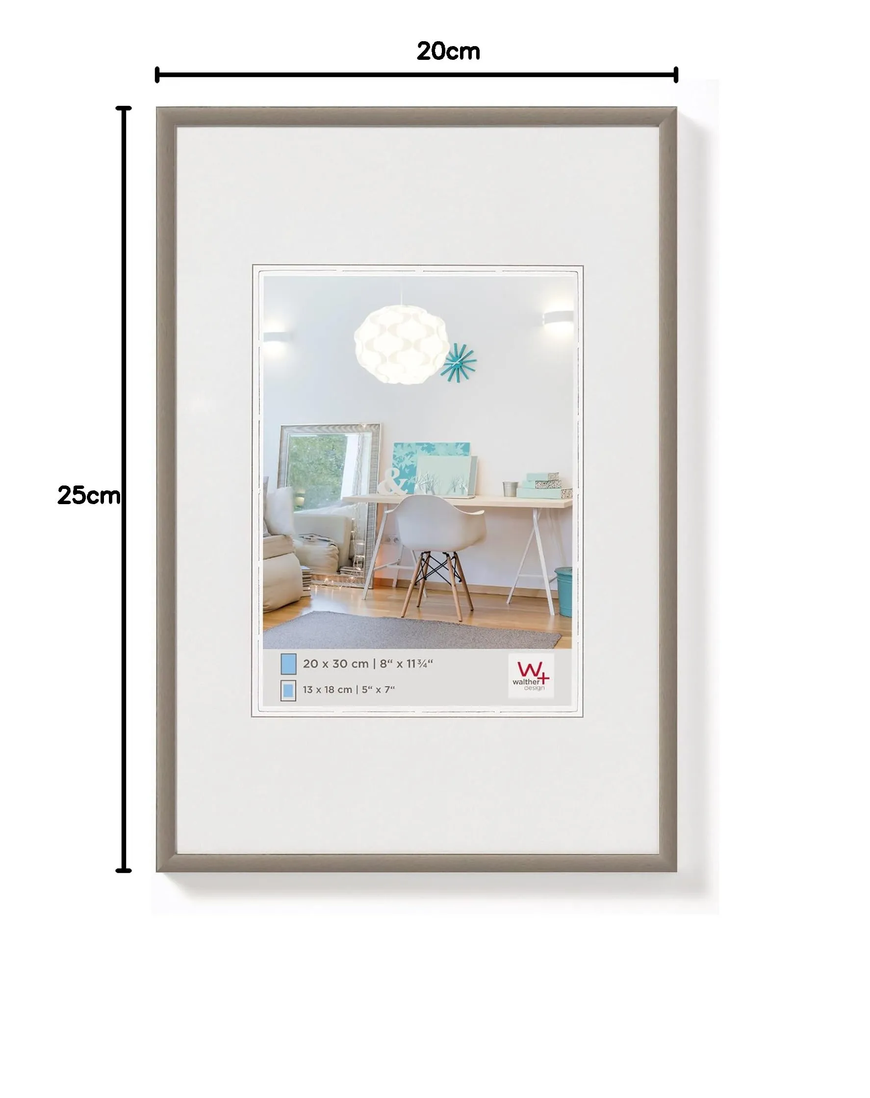 walther design New Lifestyle Plastic Frame, Acciaio, 20 x 25 cm, KV025D - immagine 3