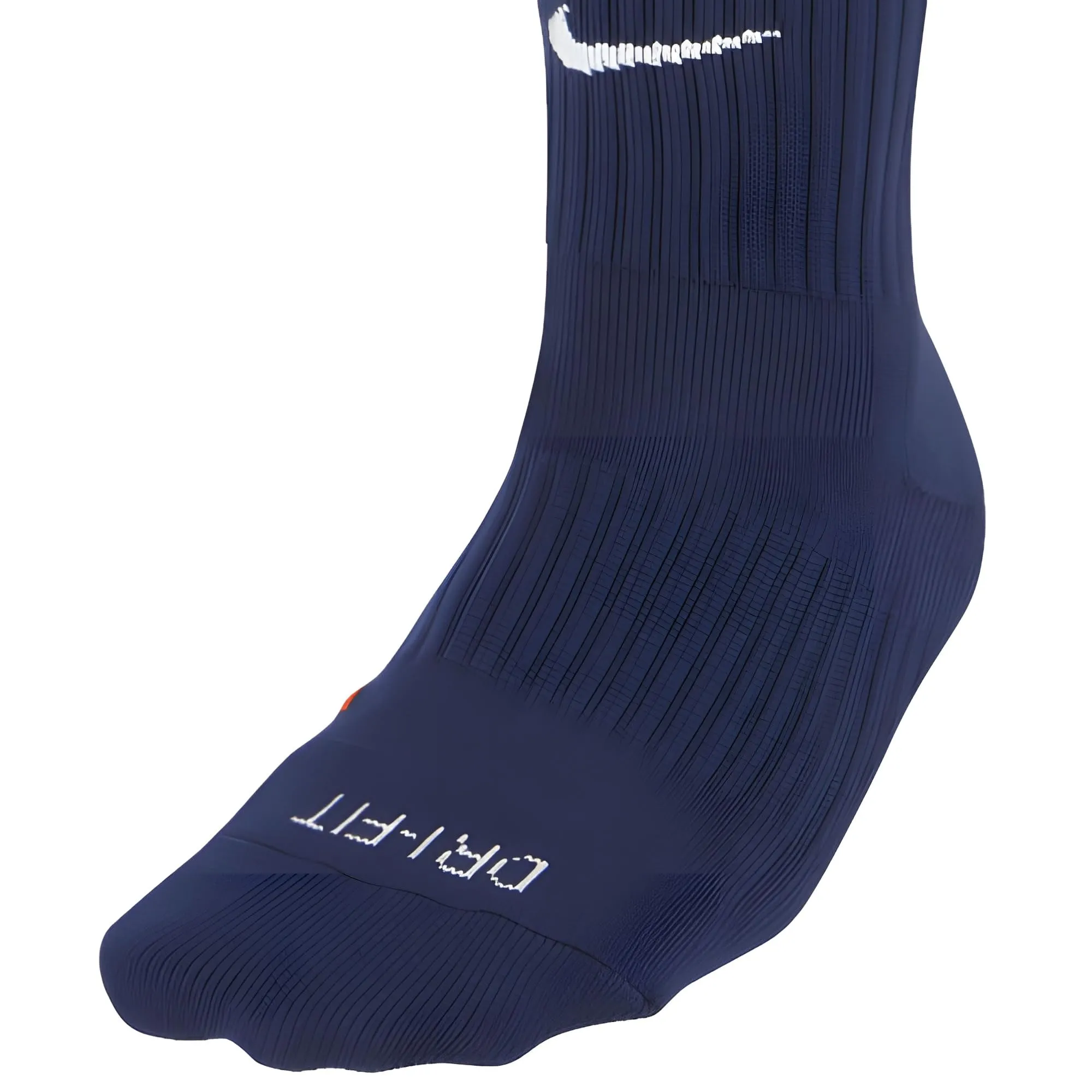 Nike Classic II Cushion Over-The-Calf Football Socks, Midnight Navy/White, L - immagine 7