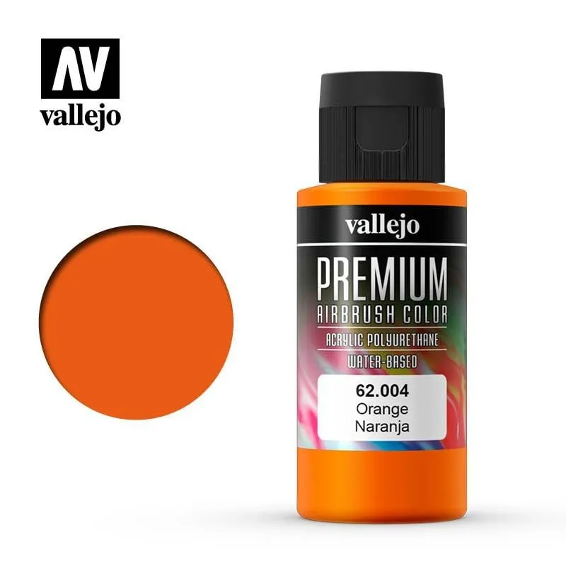 Vallejo 62004 Acrylic Airbrush Color, Orange, 60 ml - immagine 2