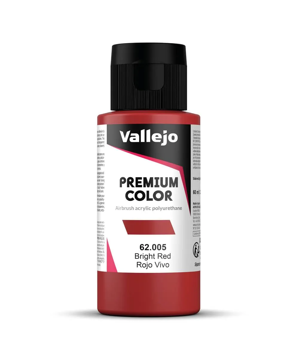 Vallejo Premium Color Pintura Acrilica Rojo Vivo, 60 ml - immagine 1