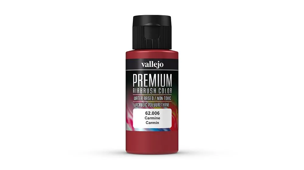 Vallejo 62006 Colore Acrilico per Aerografia, Rosso (Carmine), 60 ml - immagine 1