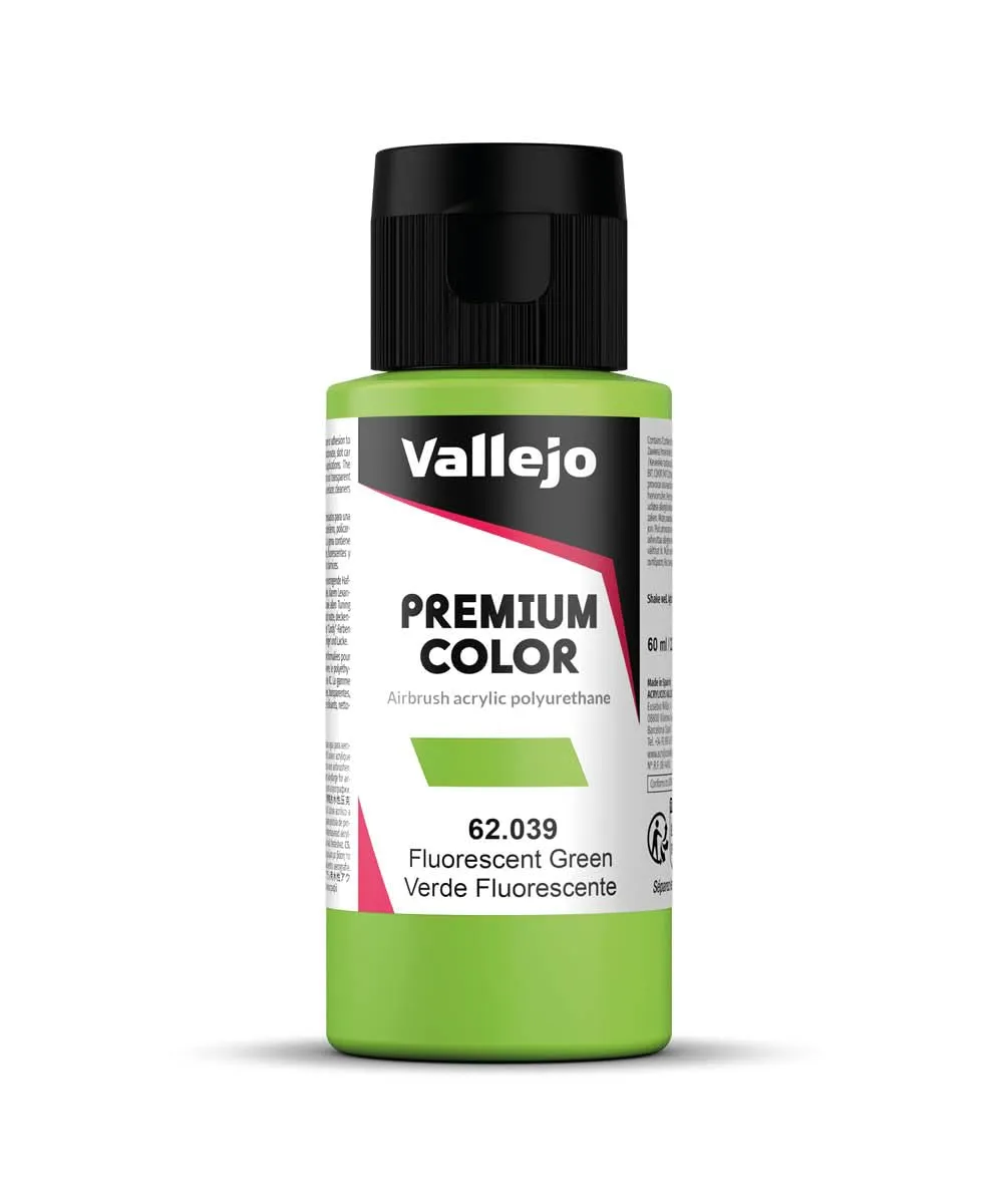 Vallejo Pintura Acrilica Verde Fluorescente per Aerografo, 60 ml - immagine 1
