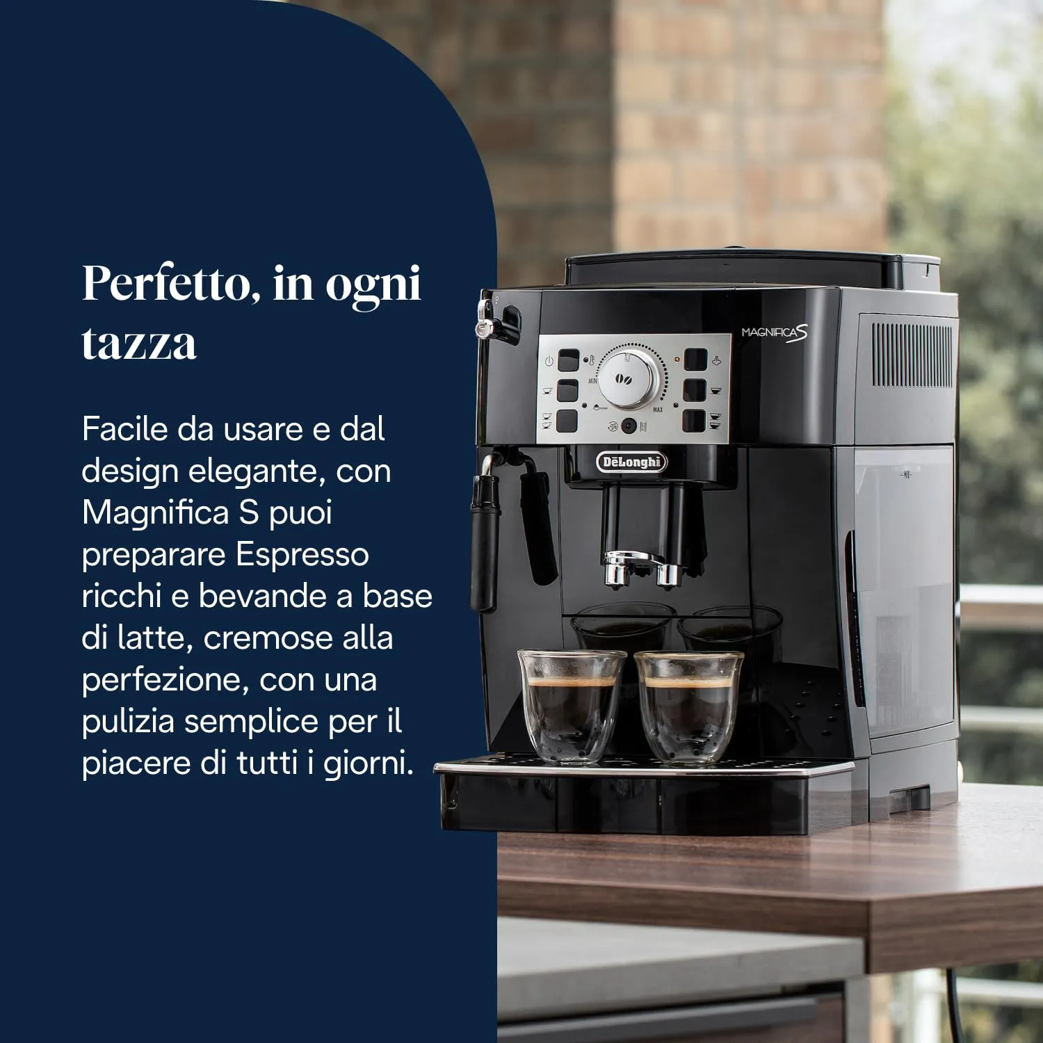 De'Longhi Magnifica S ECAM22.110.B Macchina da caffè Automatica, Nero - immagine 2