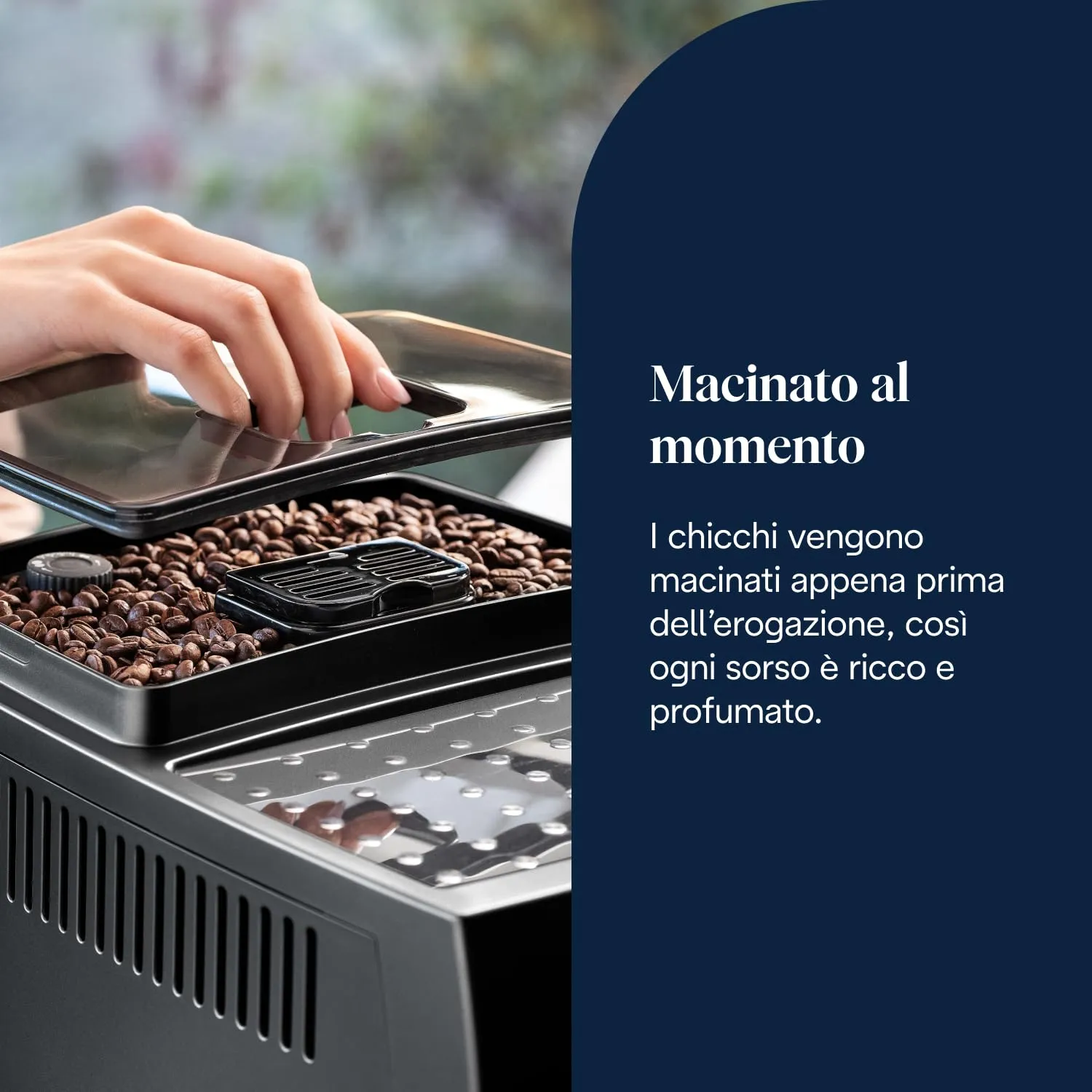 De'Longhi Magnifica S ECAM22.110.B Macchina da caffè Automatica, Nero - immagine 4