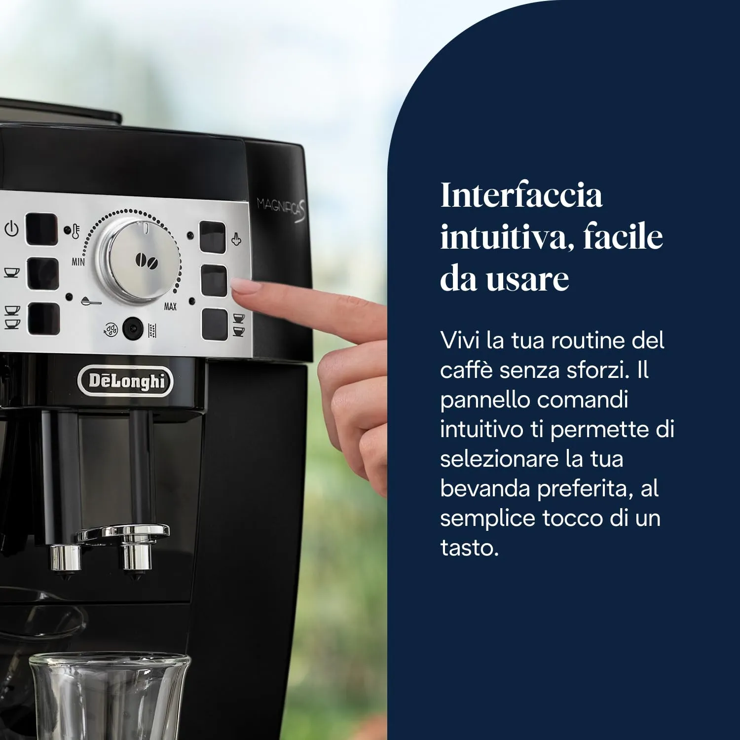 De'Longhi Magnifica S ECAM22.110.B Macchina da caffè Automatica, Nero - immagine 6