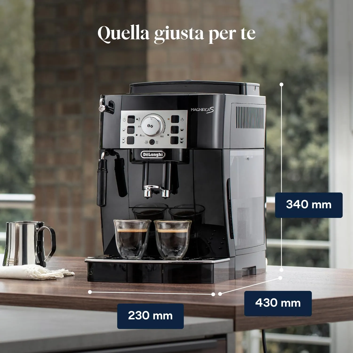 De'Longhi Magnifica S ECAM22.110.B Macchina da caffè Automatica, Nero - immagine 9