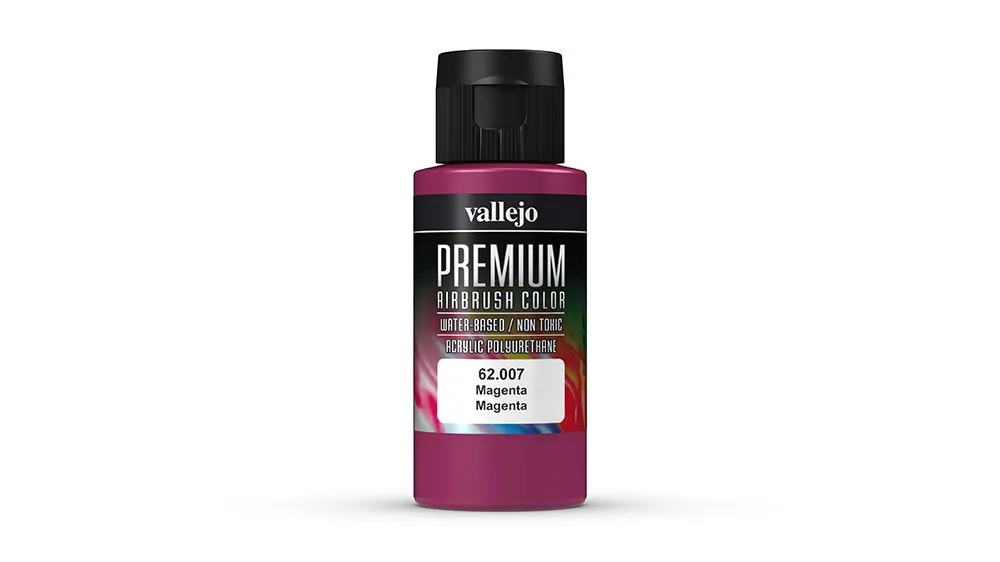 Vallejo 62007 Acrylic Airbrush Color, Magenta, 60 ml - immagine 1