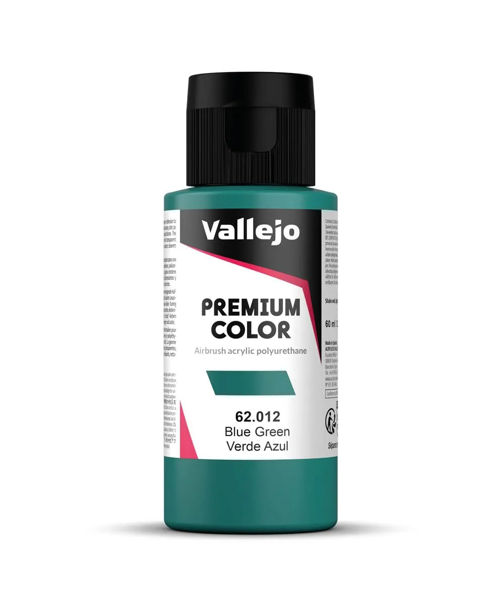 Vallejo 62012 Colore Acrilico per Aerografia, Verde (Blue Green), 60 ml - immagine 1