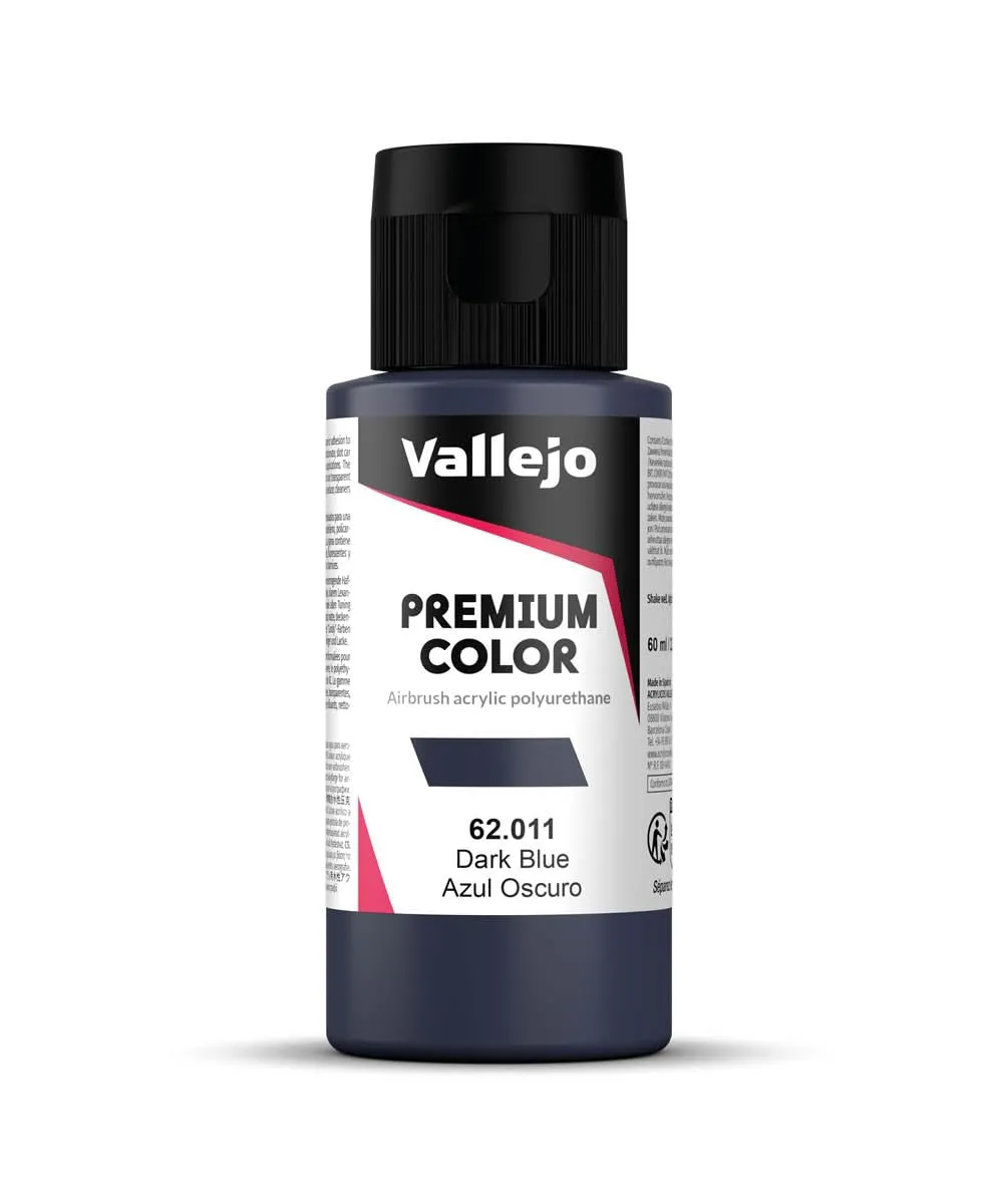 Vallejo 62011 Colore Acrilico per Aerografia, Blu Scuro (Dark Blue), 60 ml - immagine 1