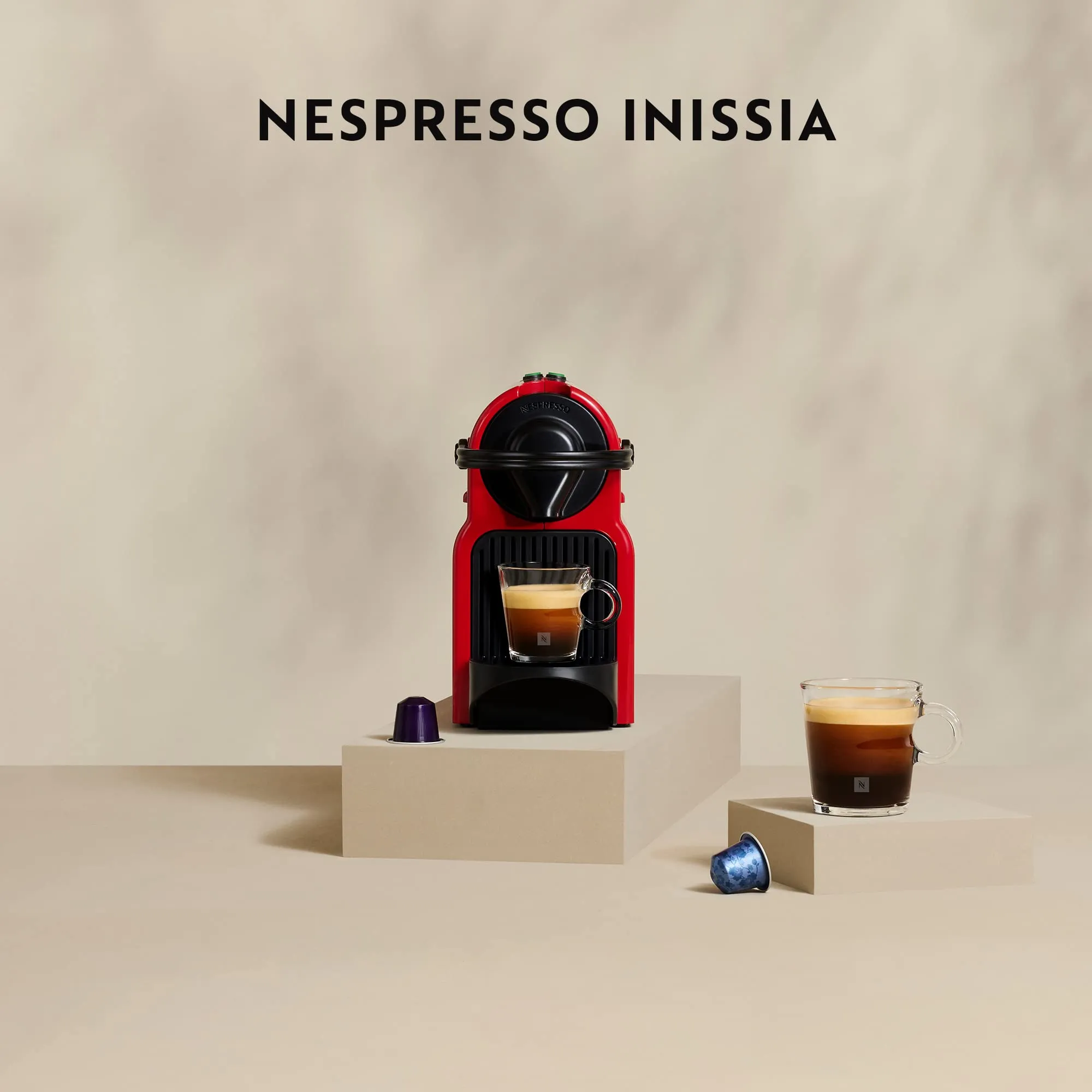 Krups Nespresso Inissia Kapselmaschine, Rot - immagine 7
