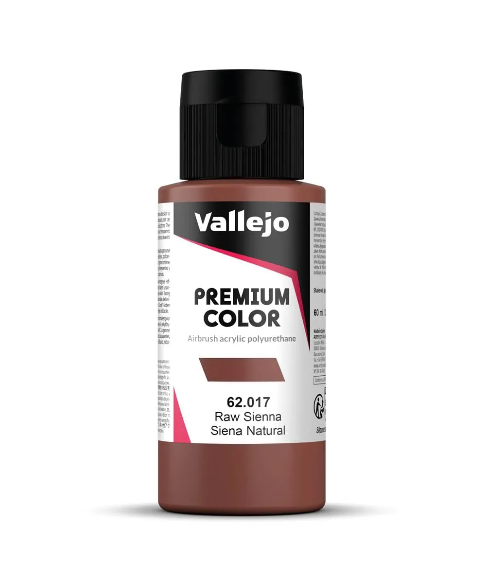 Vallejo 62017 Acrylic Airbrush Color, Raw Sienna, 60 ml - immagine 1