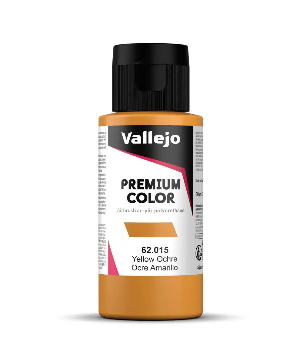 Vallejo 62015 Acrylic Color for Airbrush, Yellow Ochre, 60 ml - immagine 1