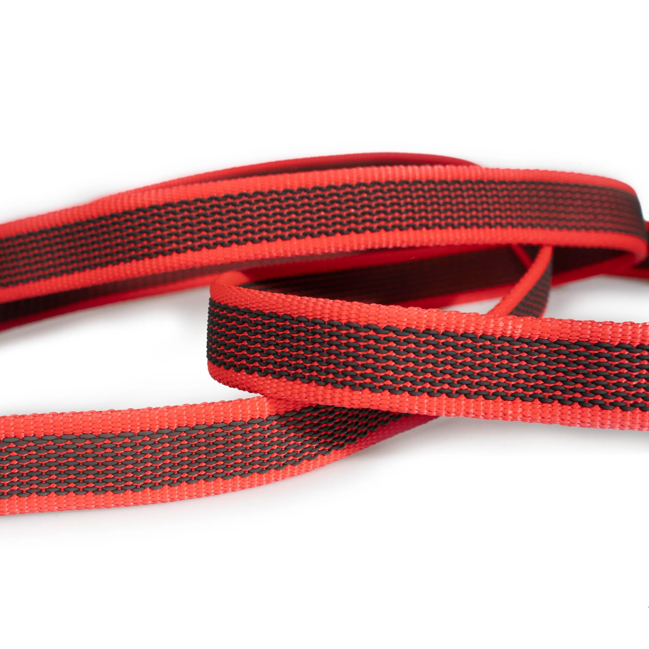Julius-K9 Color & Gray Super Presa Guinzaglio Con Manico, 20 mm x 2 m, Rosso - immagine 5