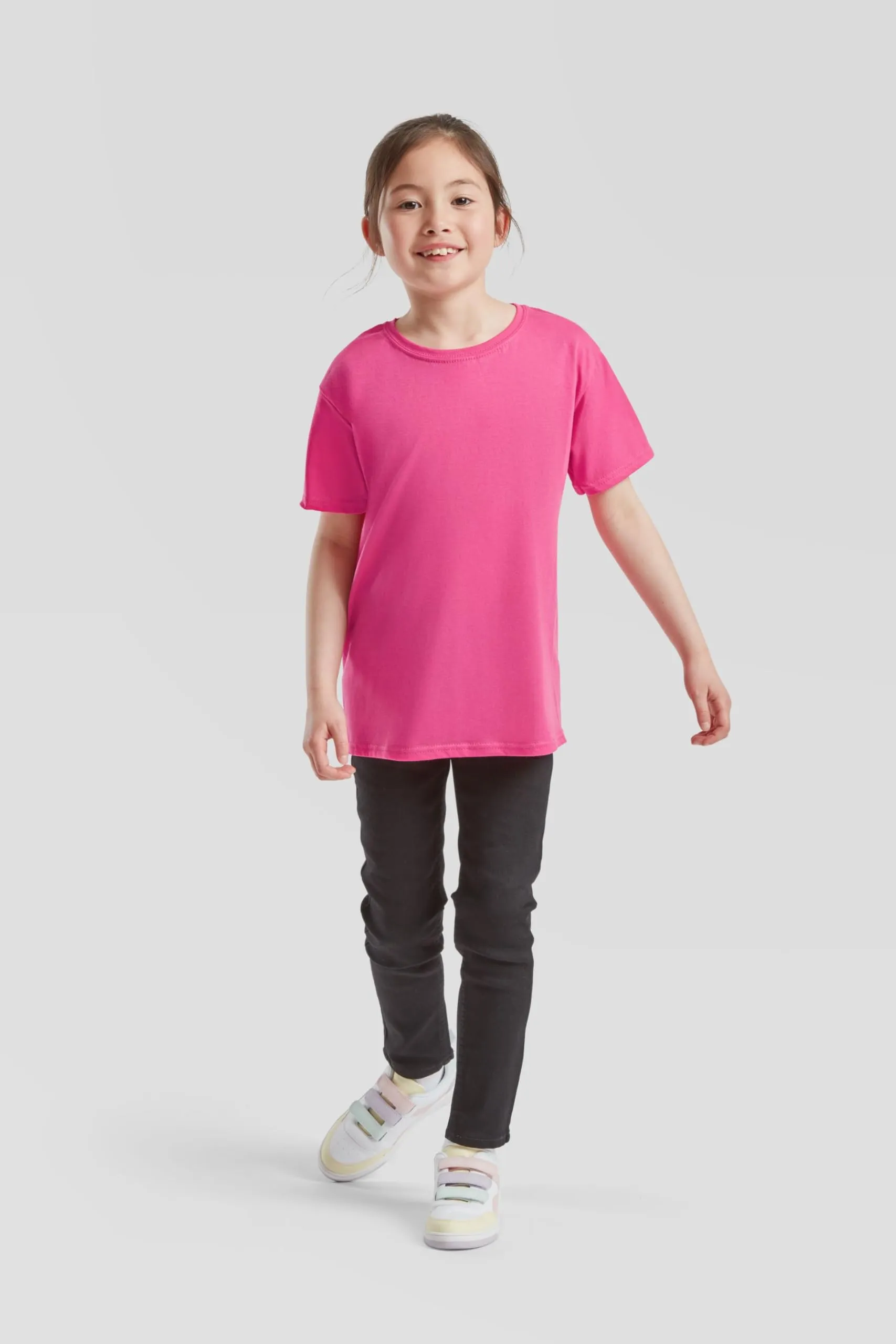 Fruit of the Loom Maglietta 4127 - Fucsia, 14-15 anni - immagine 2